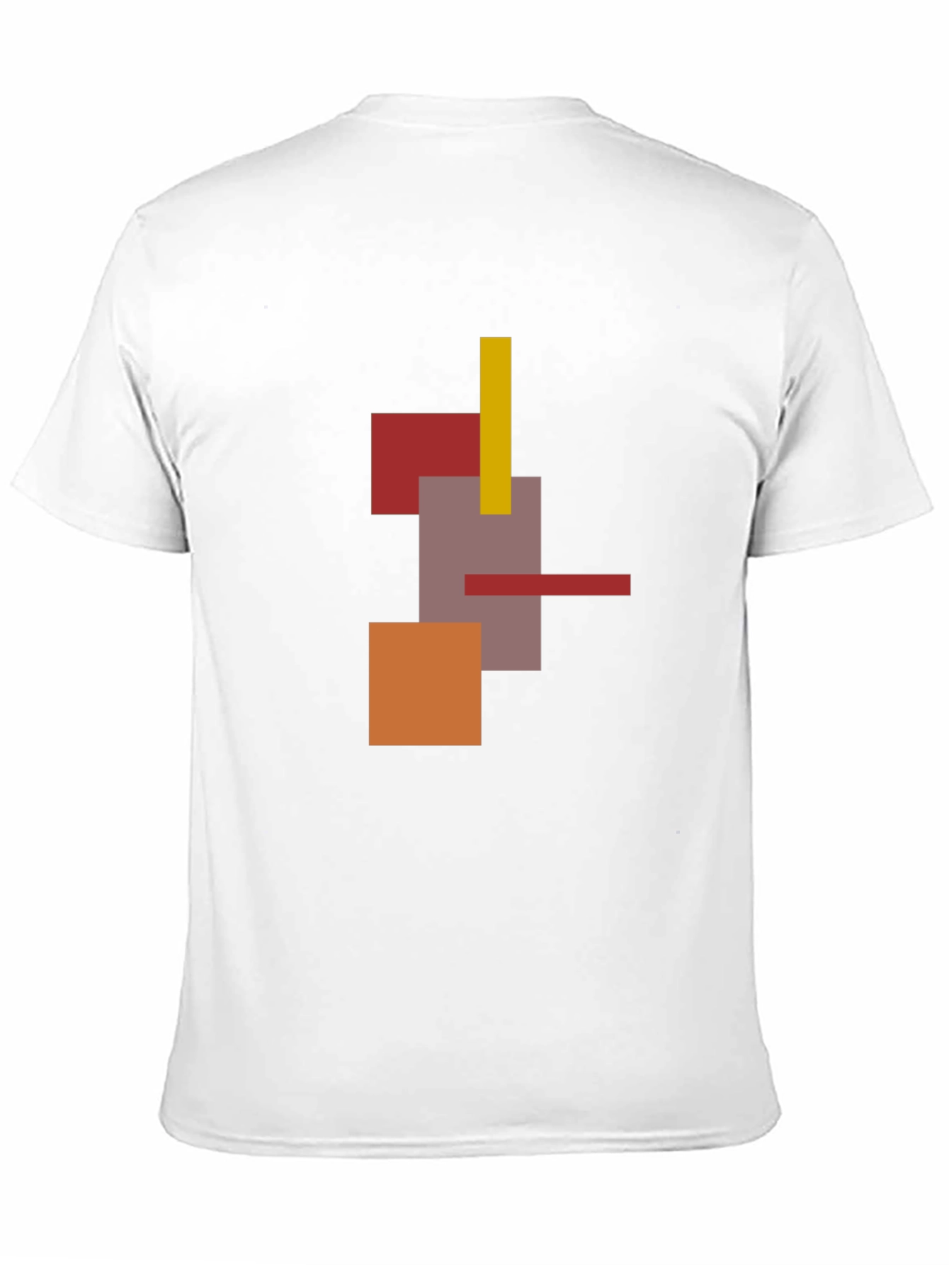 Abstract Geometric Mens Black T-Shirt