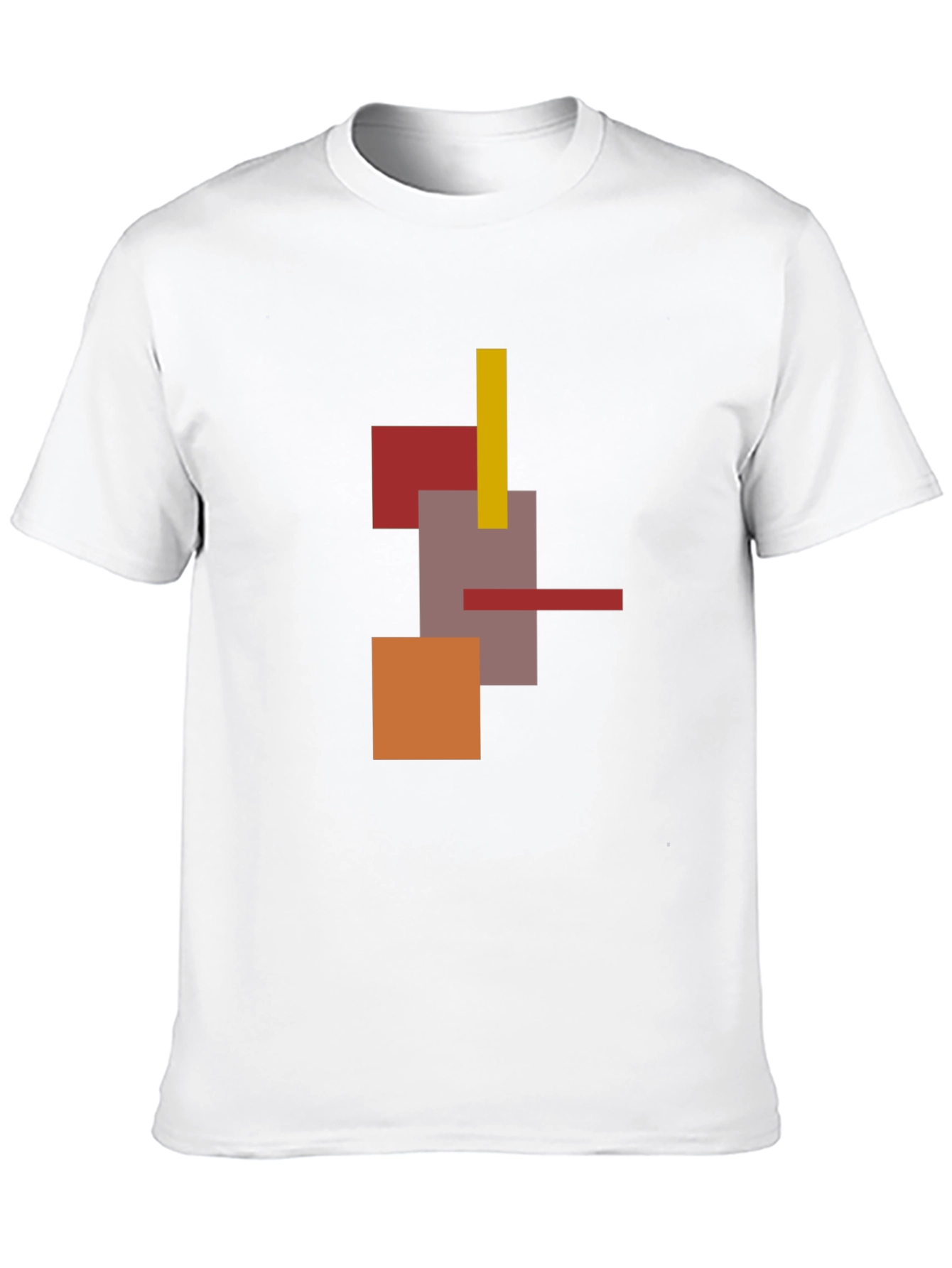 Abstract Geometric Mens Black T-Shirt