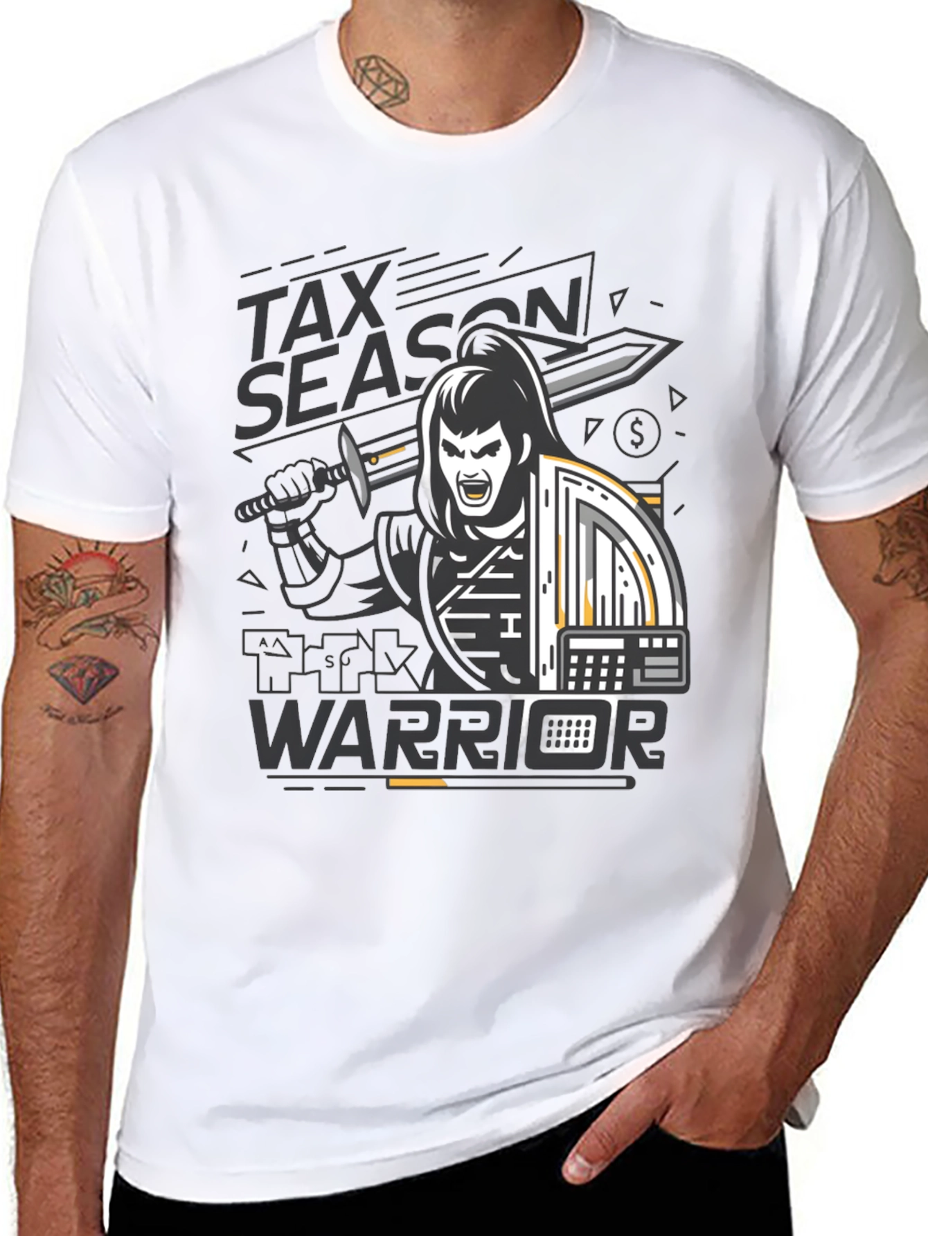 Tax Season Warrior Graphic T-Shirt
