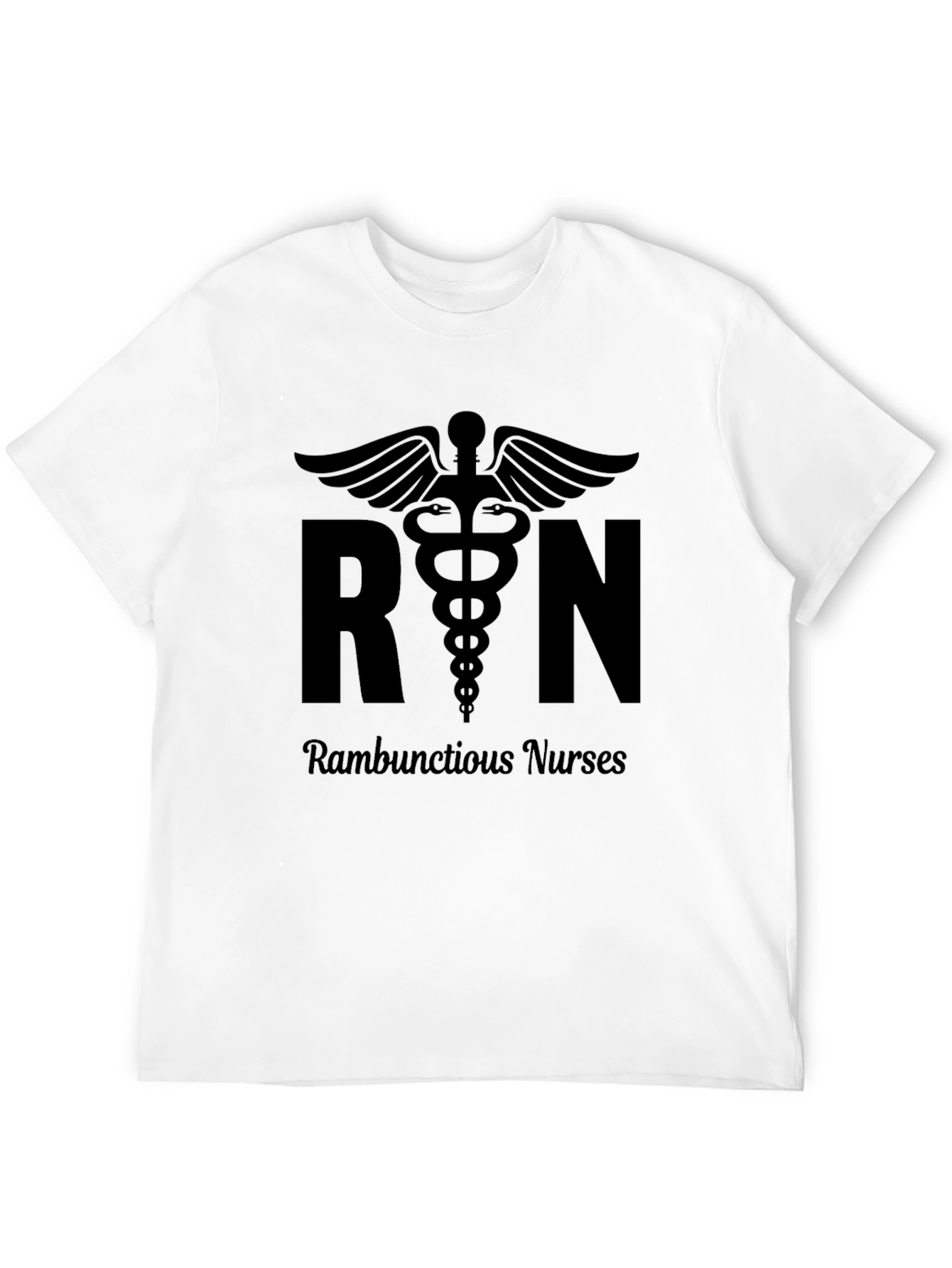 RN Rambunctious Nurses T-Shirt - Caduceus Design