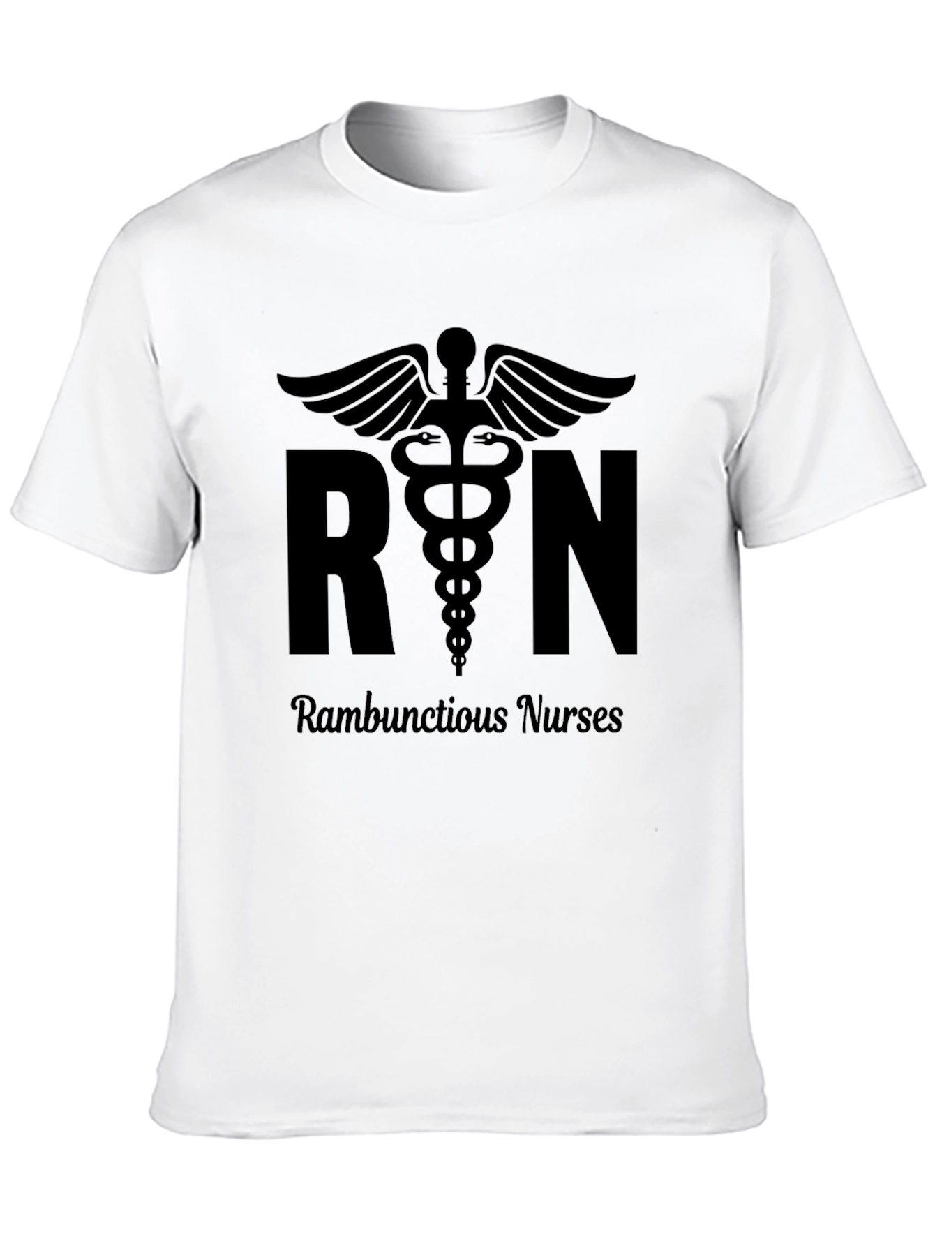 RN Rambunctious Nurses T-Shirt - Caduceus Design