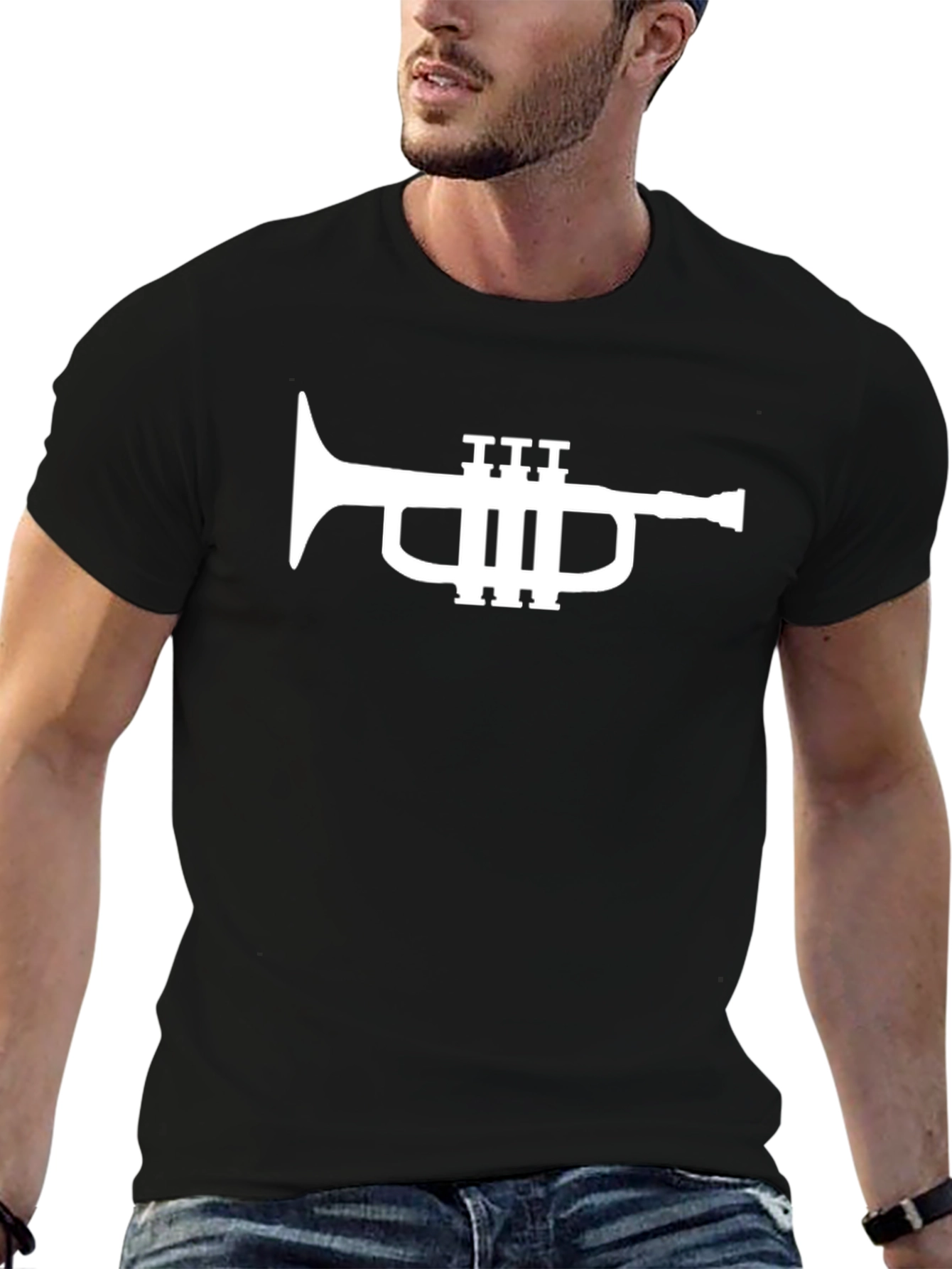 Trumpet Graphic Tee - Music Lovers T-Shirt