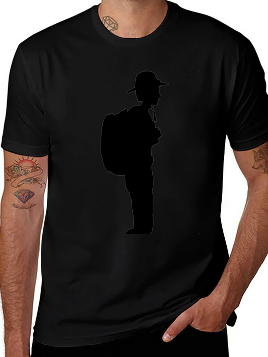 Black Hiker Silhouette T-Shirt