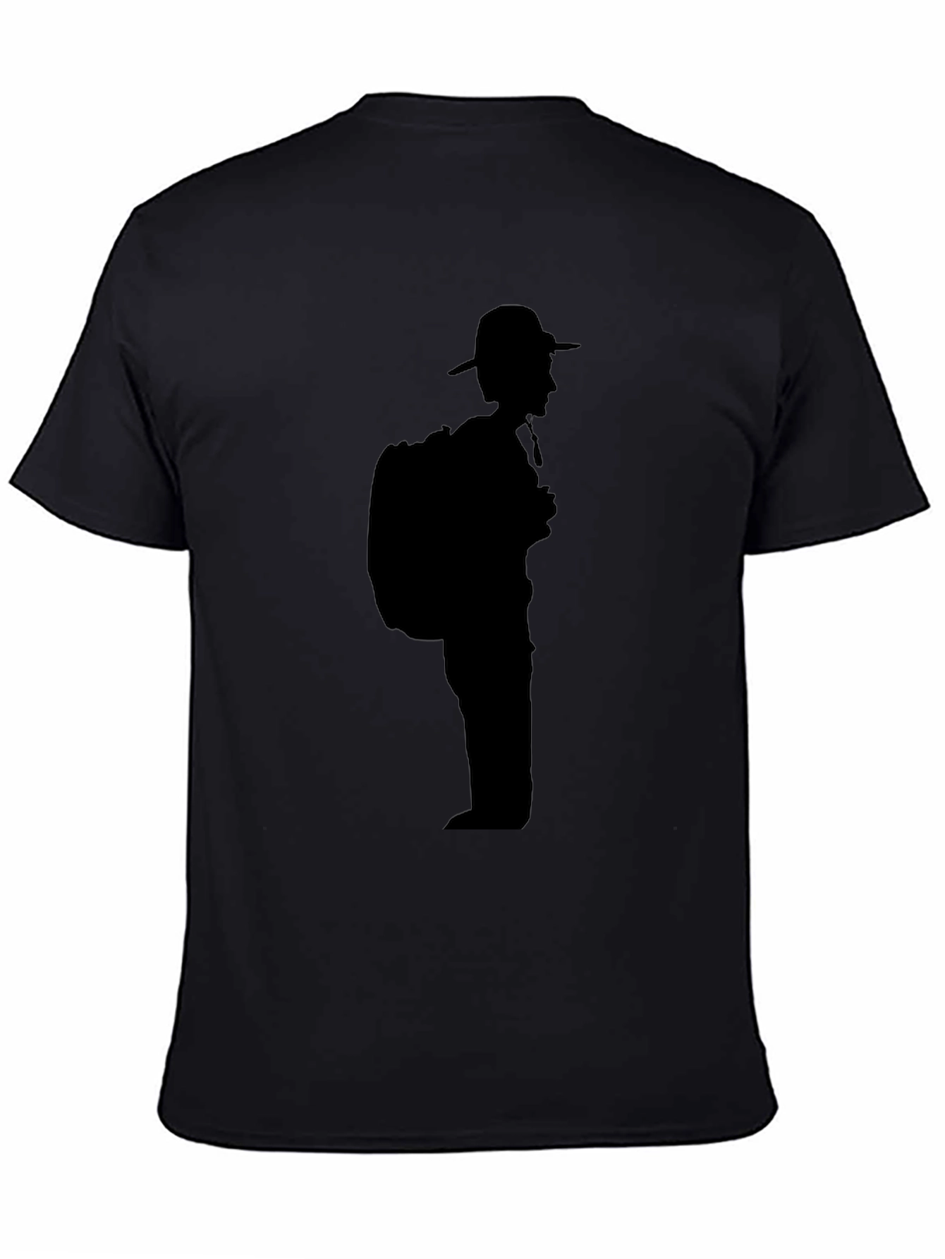 Black Hiker Silhouette T-Shirt