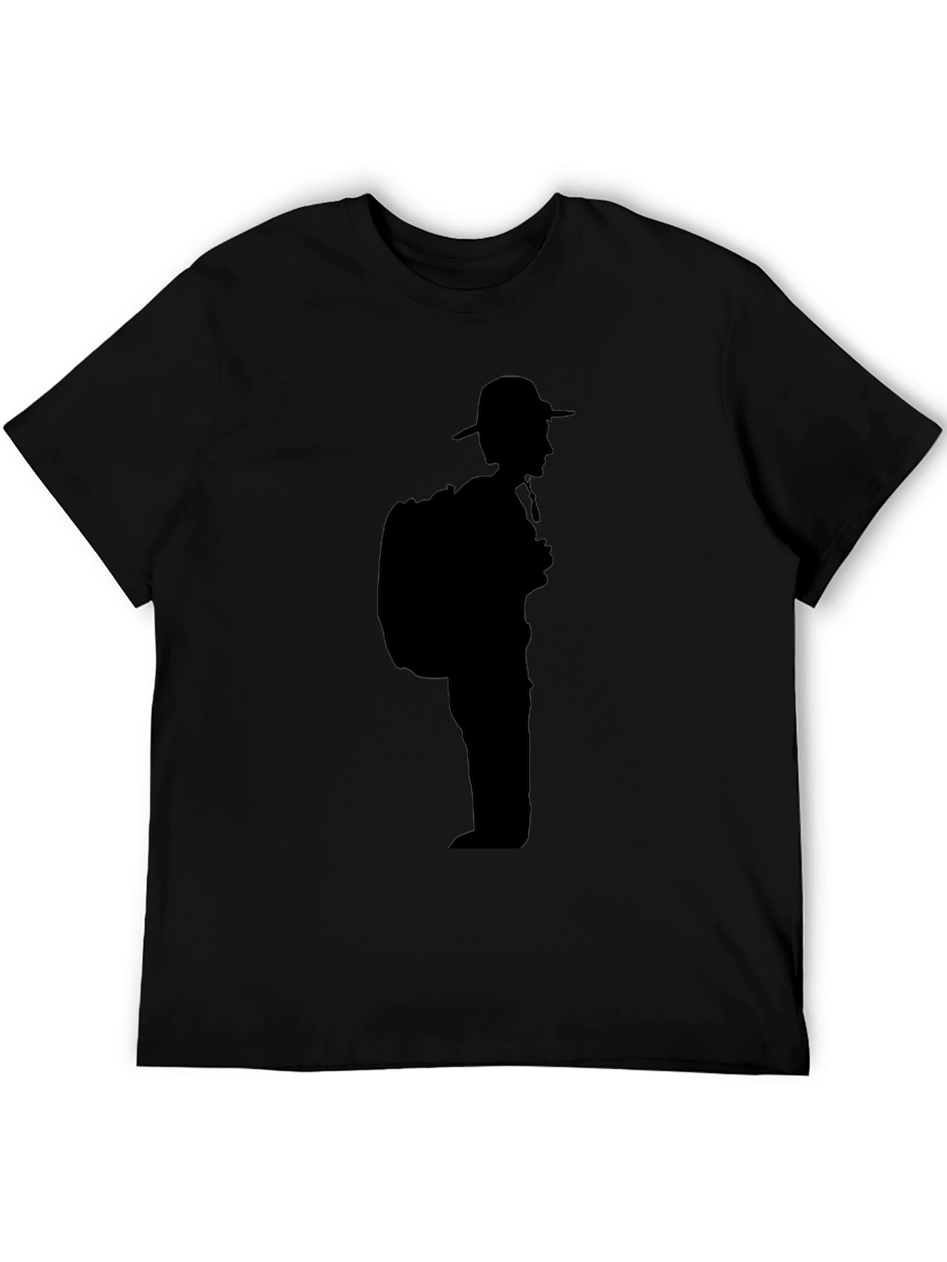 Black Hiker Silhouette T-Shirt