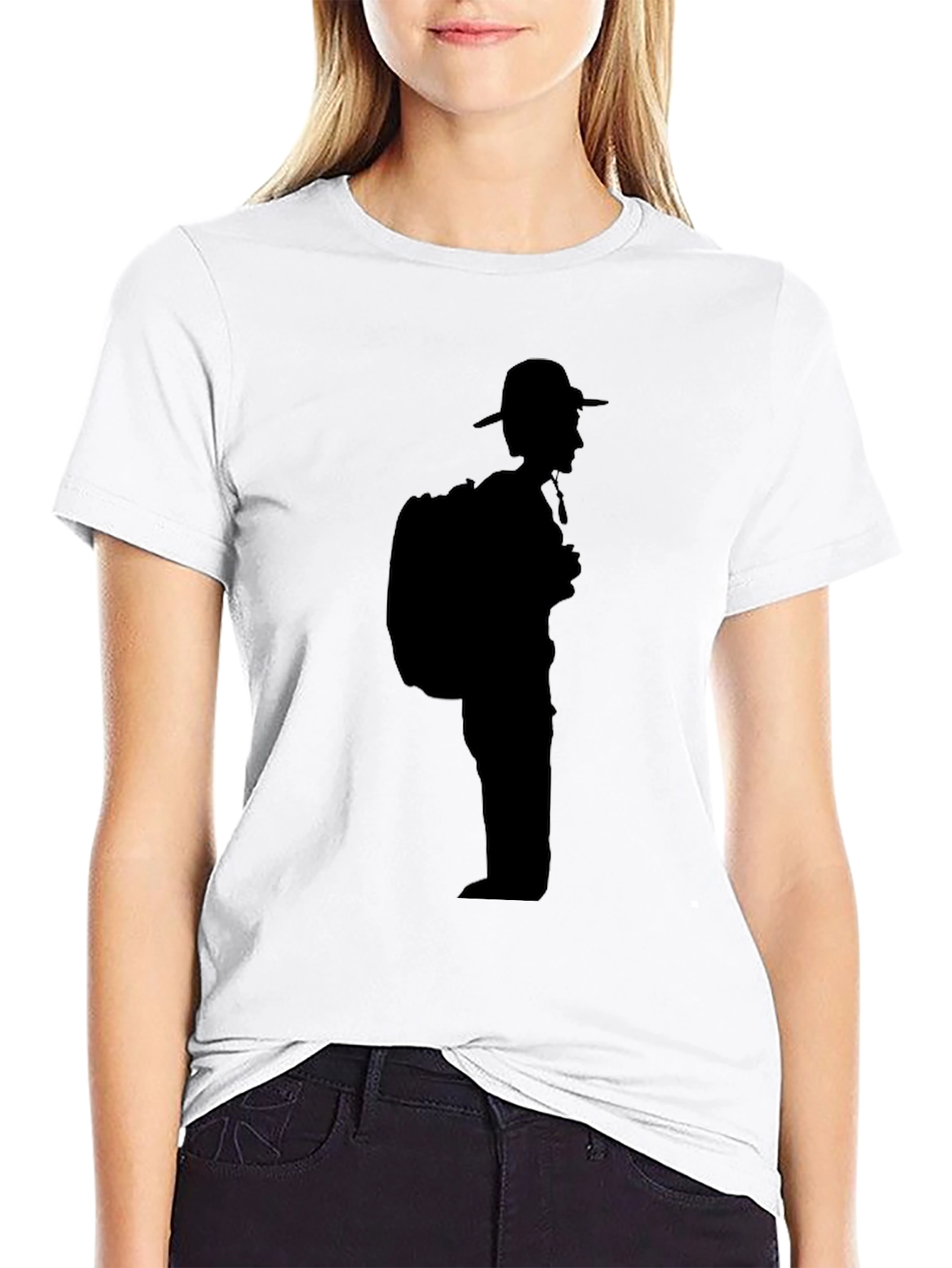 Black Hiker Silhouette T-Shirt