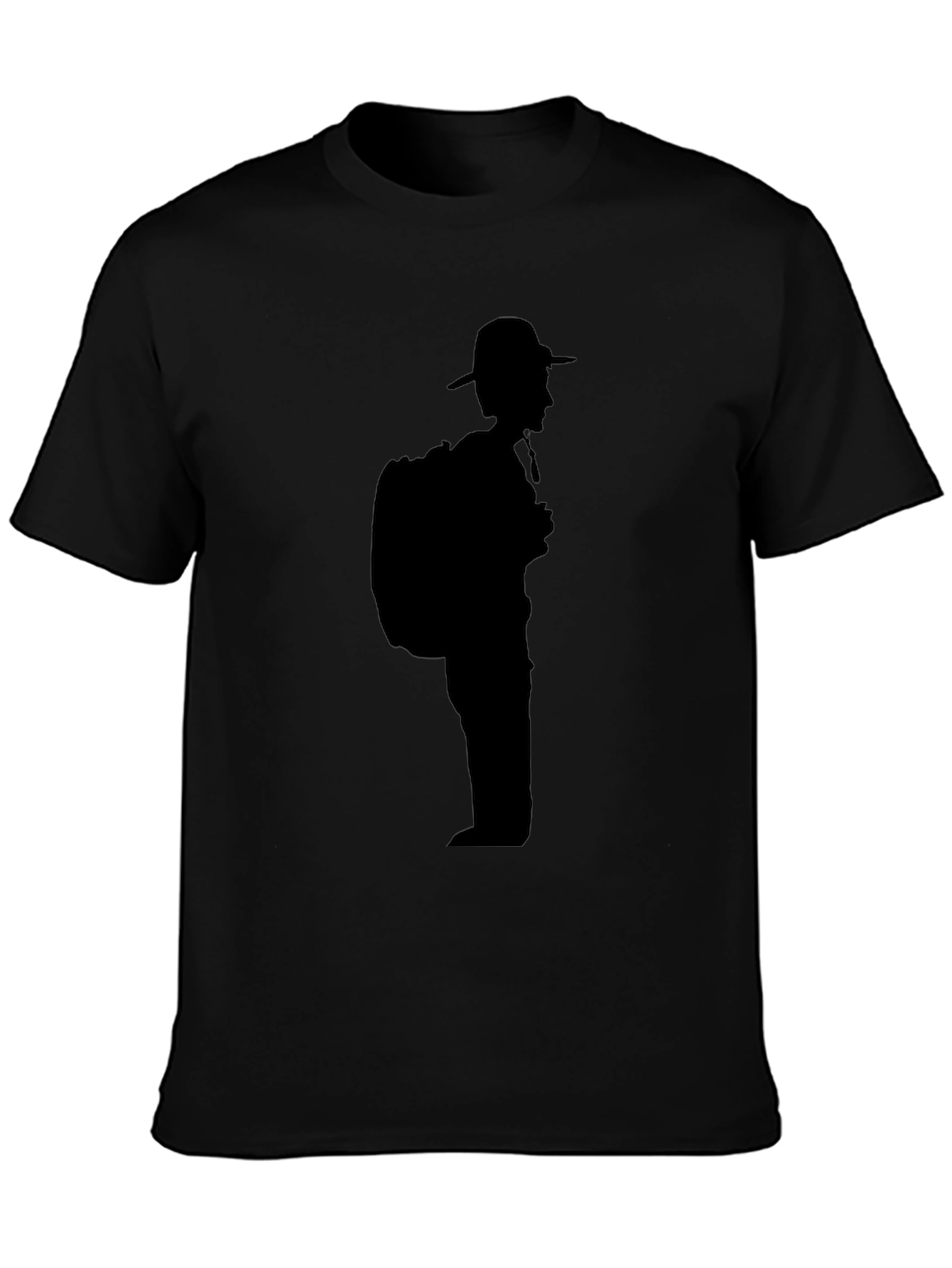 Black Hiker Silhouette T-Shirt