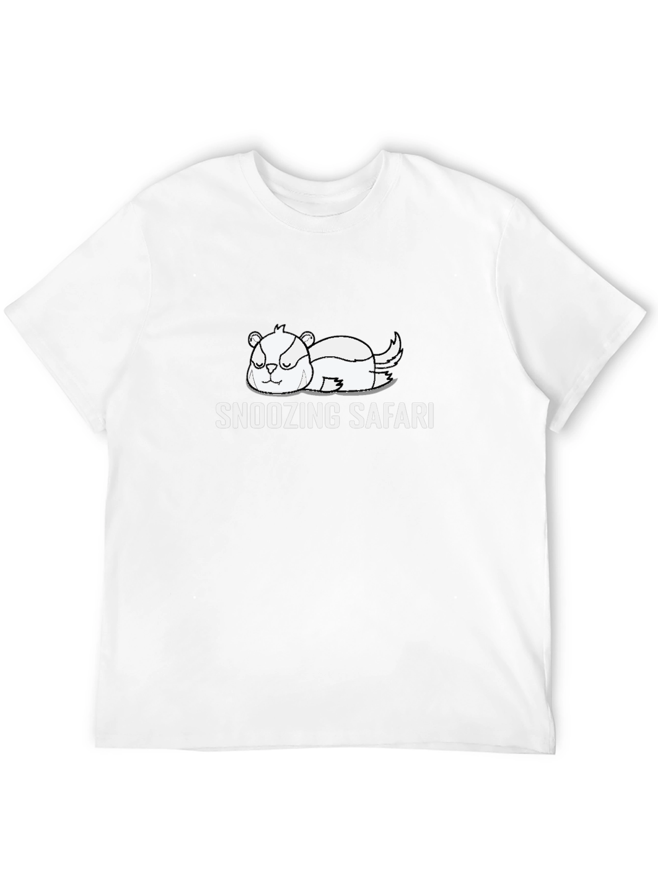 Snoozing Safari Graphic Tee - Relaxed Fit