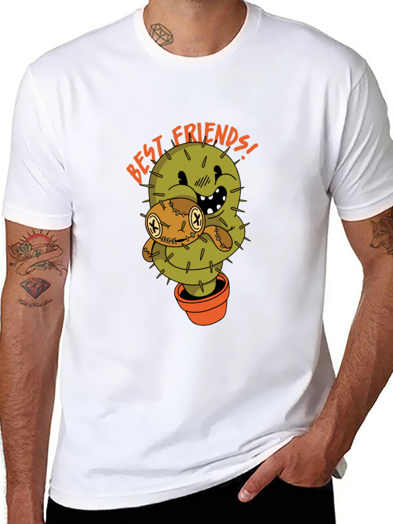 Best Friends Cactus Graphic T-Shirt