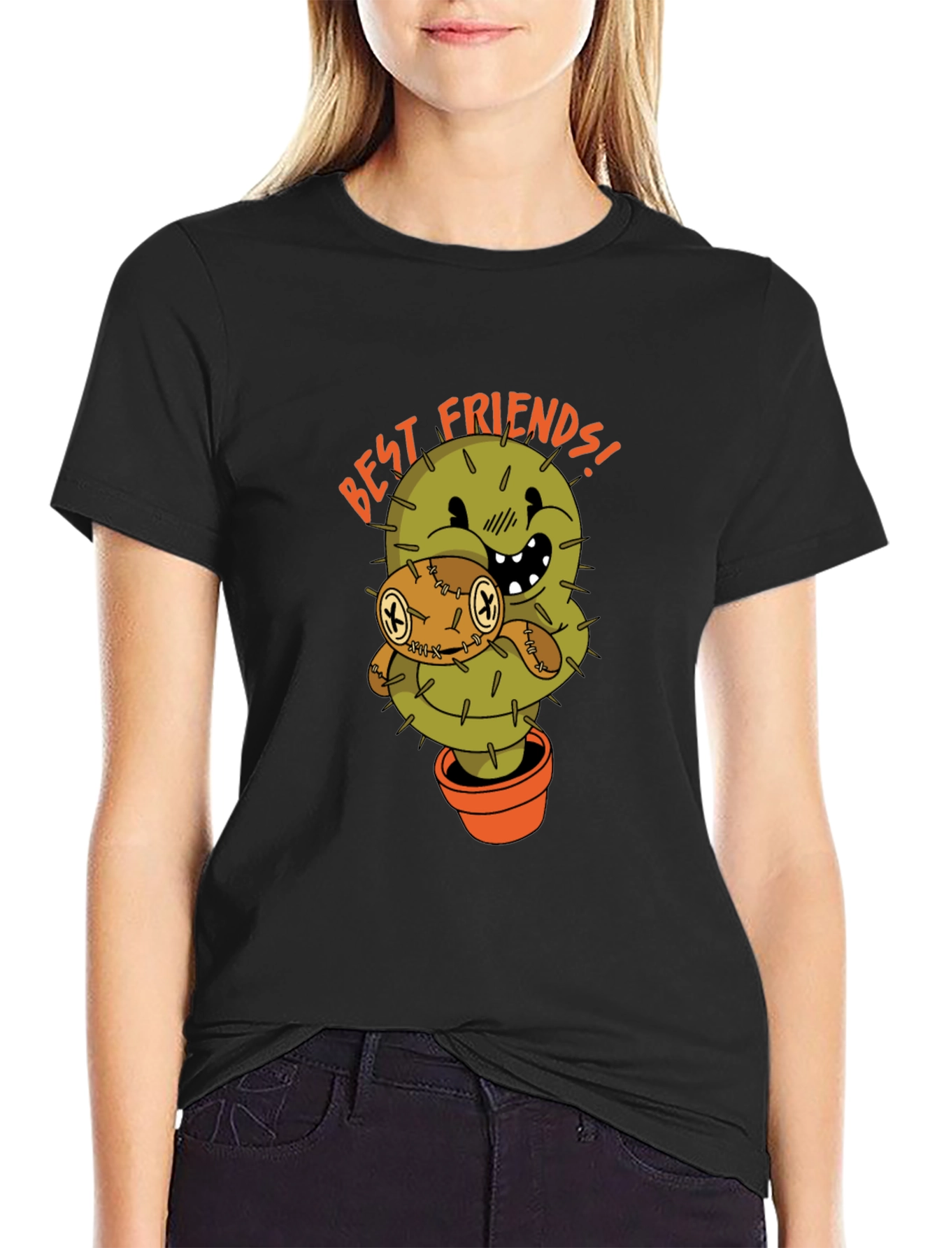 Best Friends Cactus Graphic T-Shirt