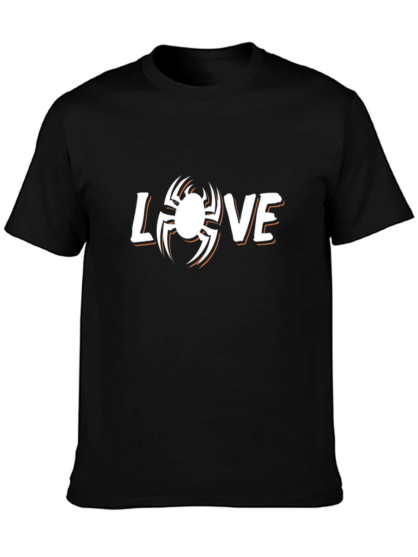 Spider Love Graphic Black T-Shirt