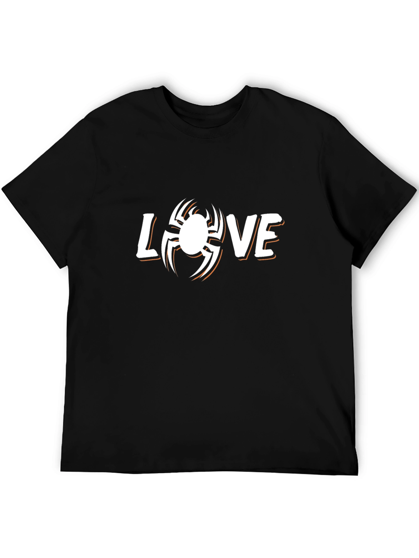 Spider Love Graphic Black T-Shirt