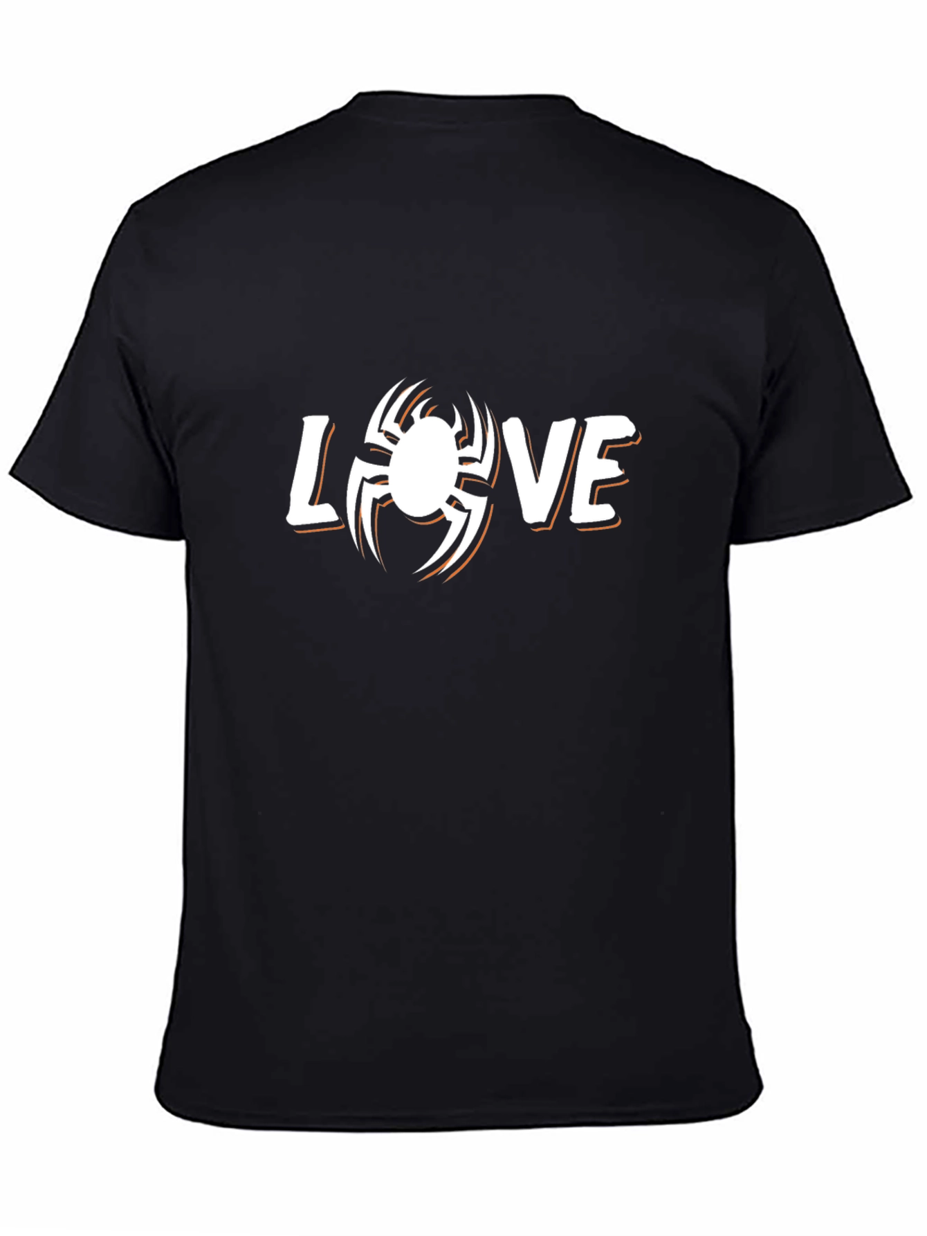Spider Love Graphic Black T-Shirt
