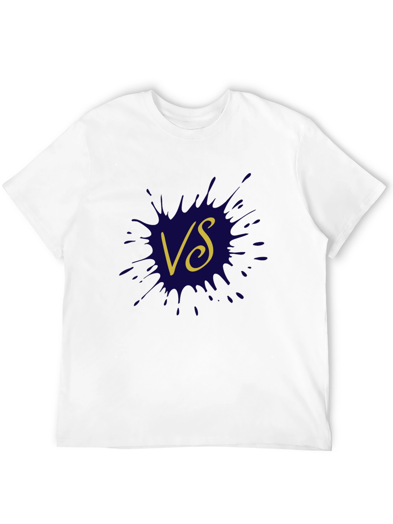 Versus Graphic Tee - Trendy Black Cotton T-Shirt