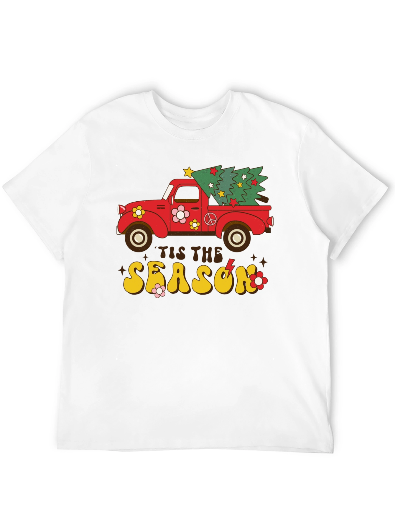 Retro Christmas Truck Graphic Tee