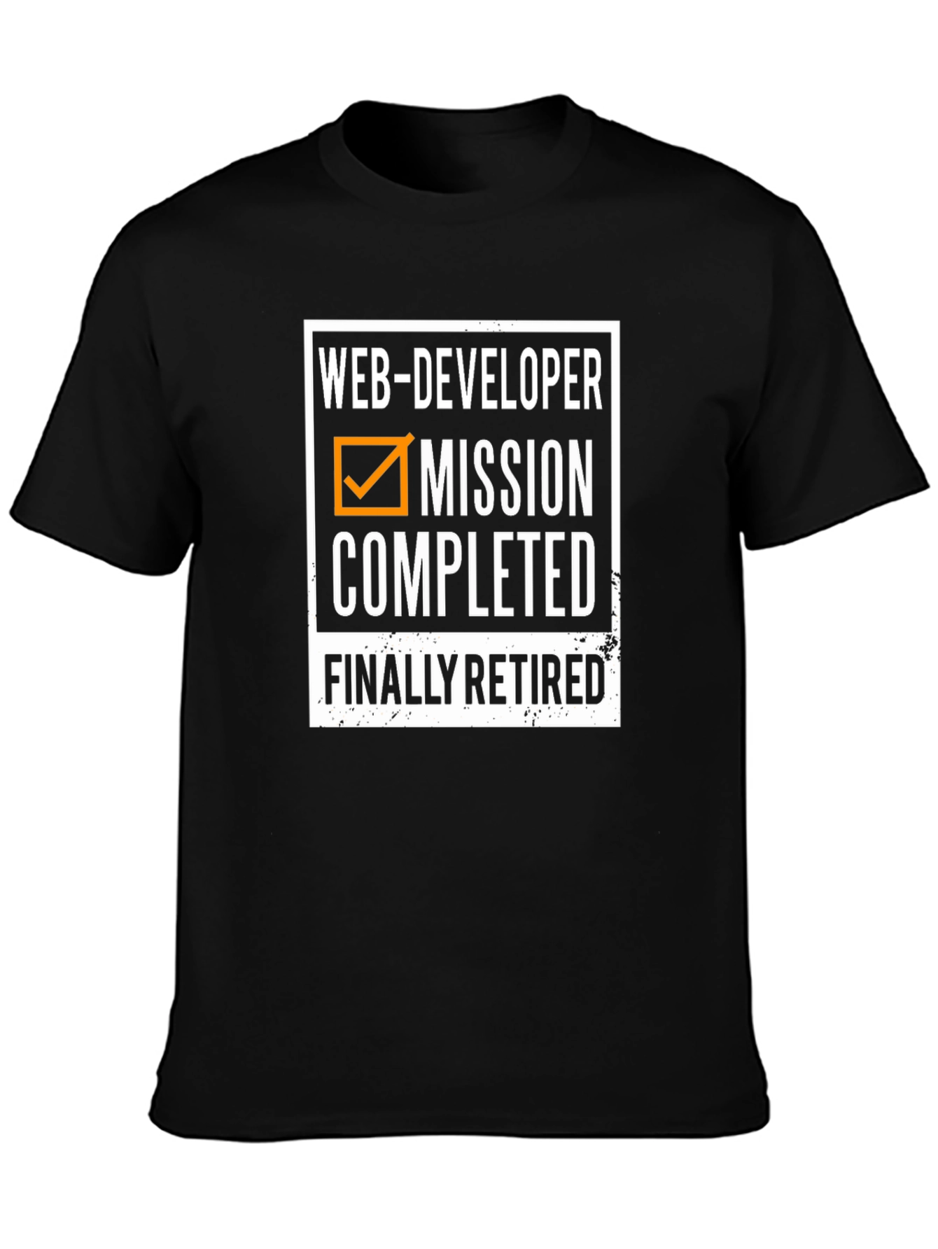 Web Developer Mission Completed Retirement T-Shirt