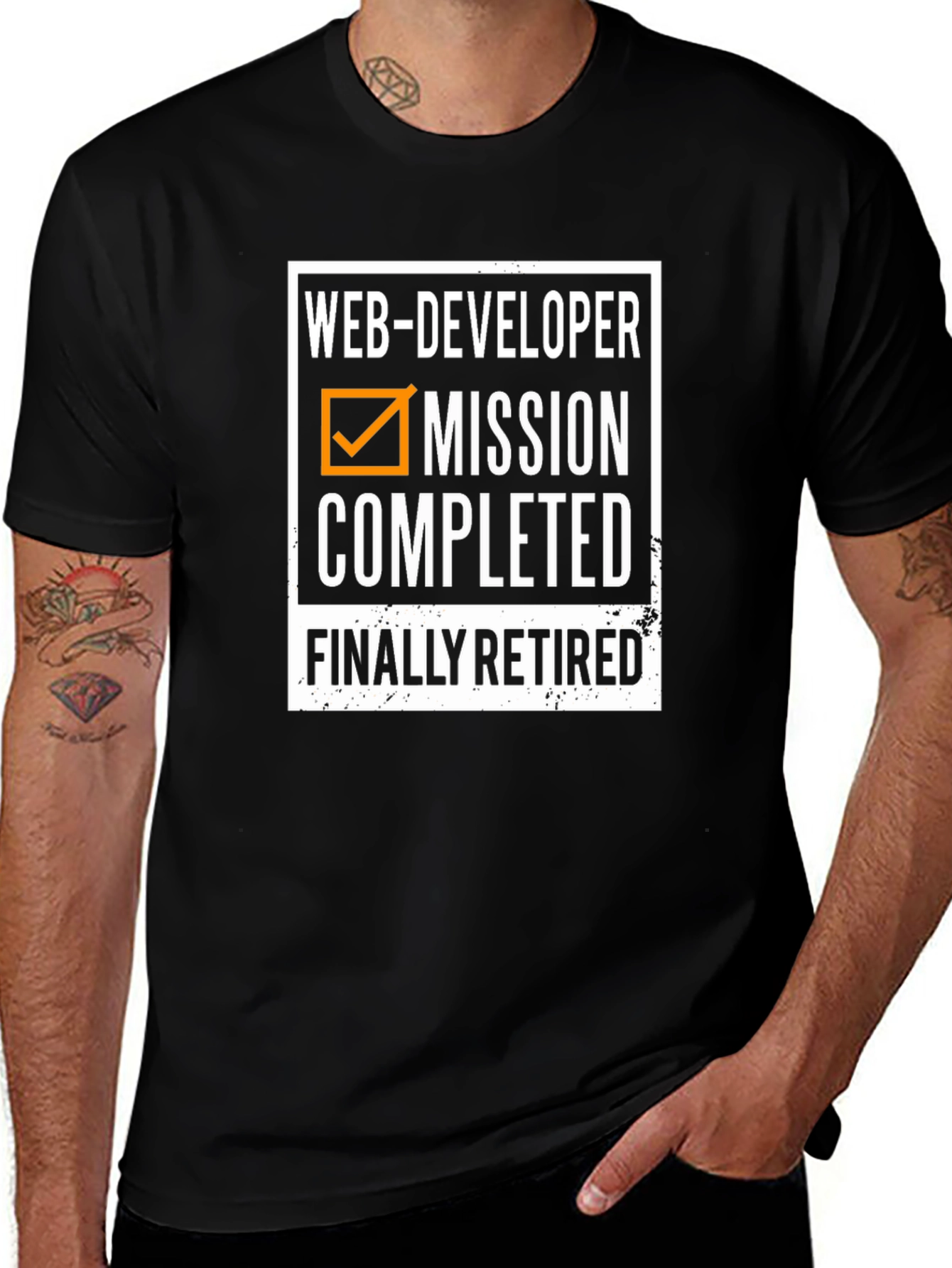 Web Developer Mission Completed Retirement T-Shirt