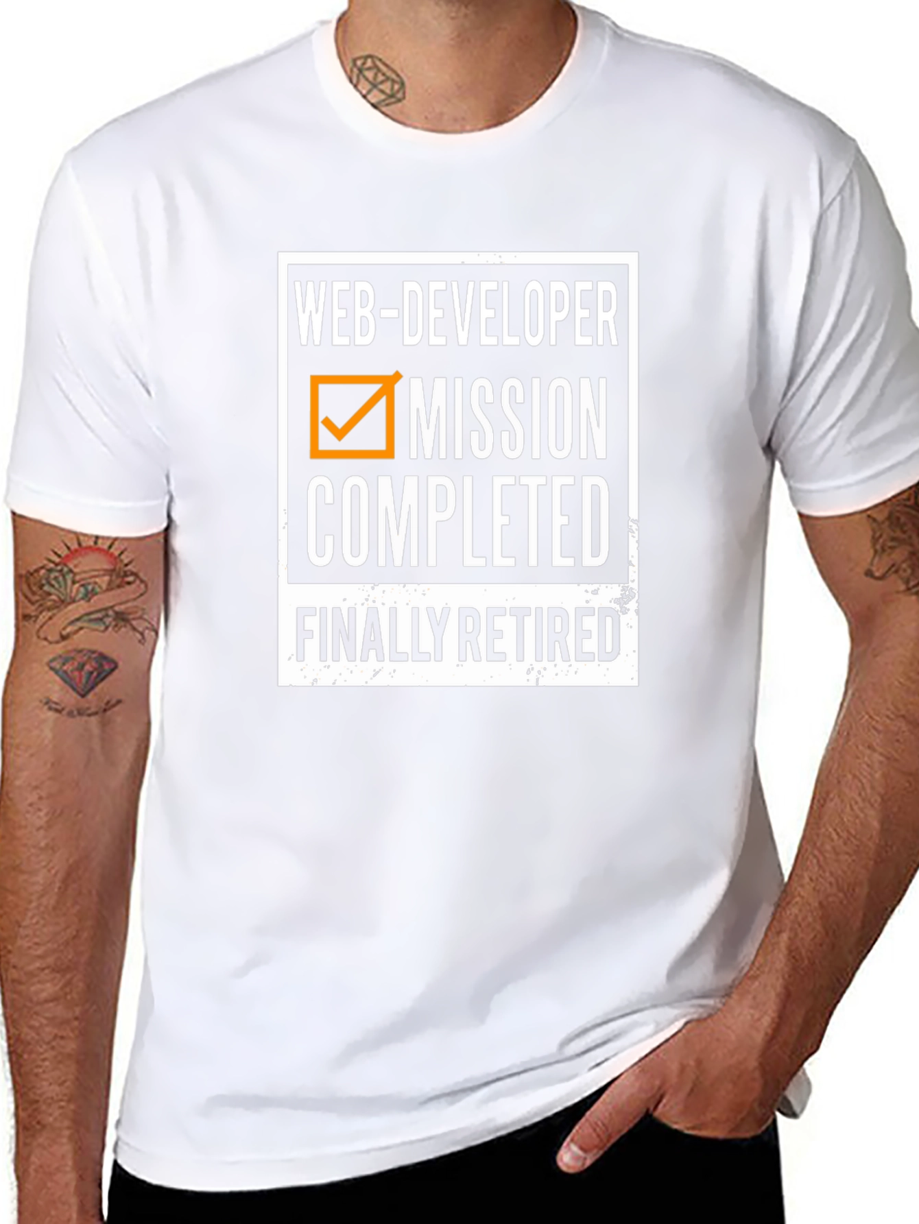 Web Developer Mission Completed Retirement T-Shirt
