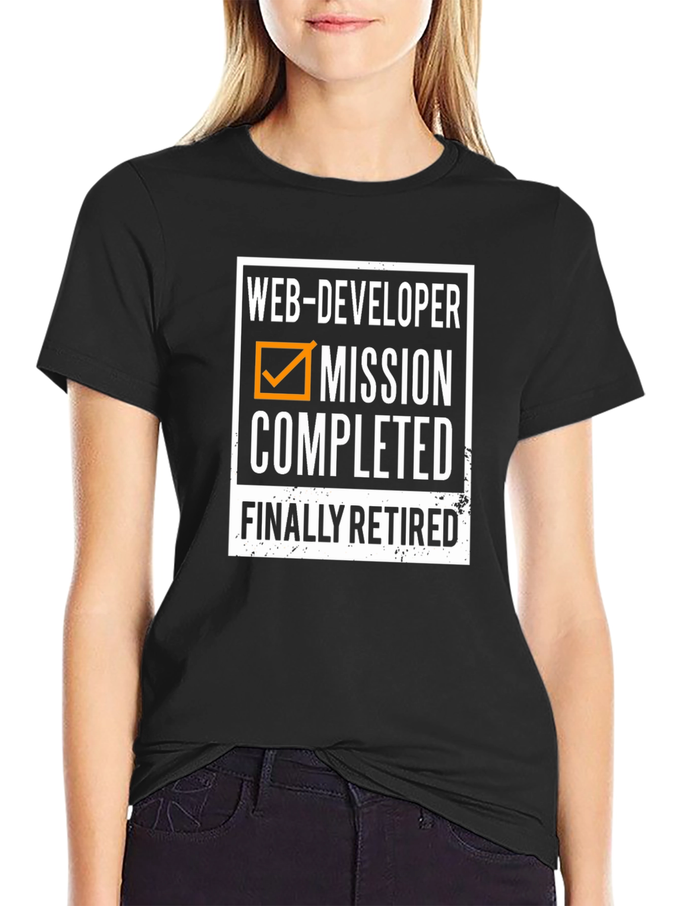Web Developer Mission Completed Retirement T-Shirt