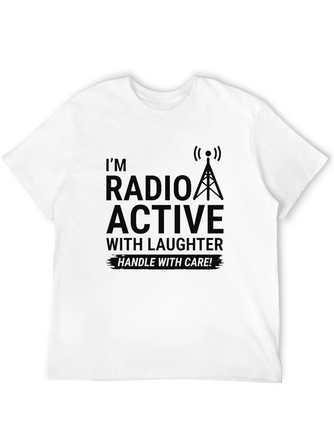 Radio Active Humor Graphic T-Shirt
