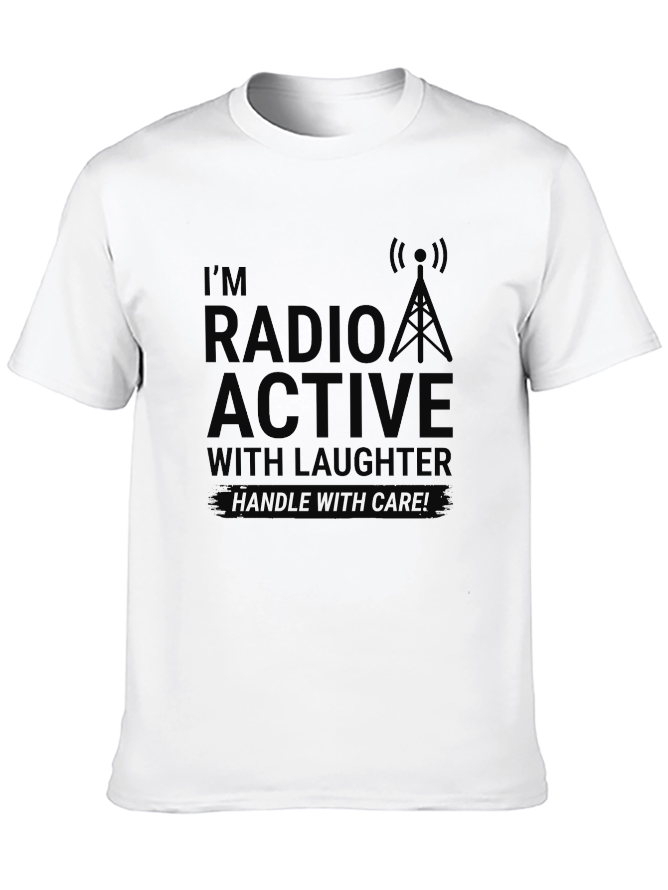 Radio Active Humor Graphic T-Shirt