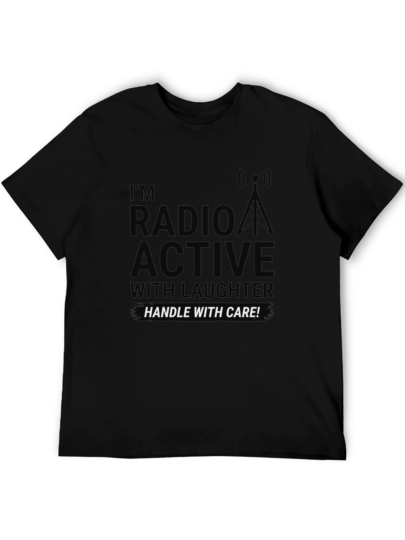 Radio Active Humor Graphic T-Shirt