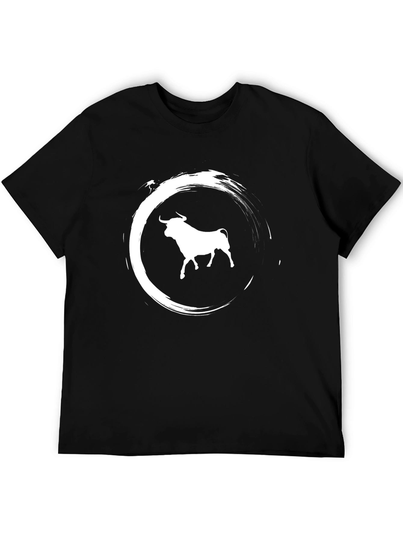Bull Graphic Tee - Stylish Black T-Shirt