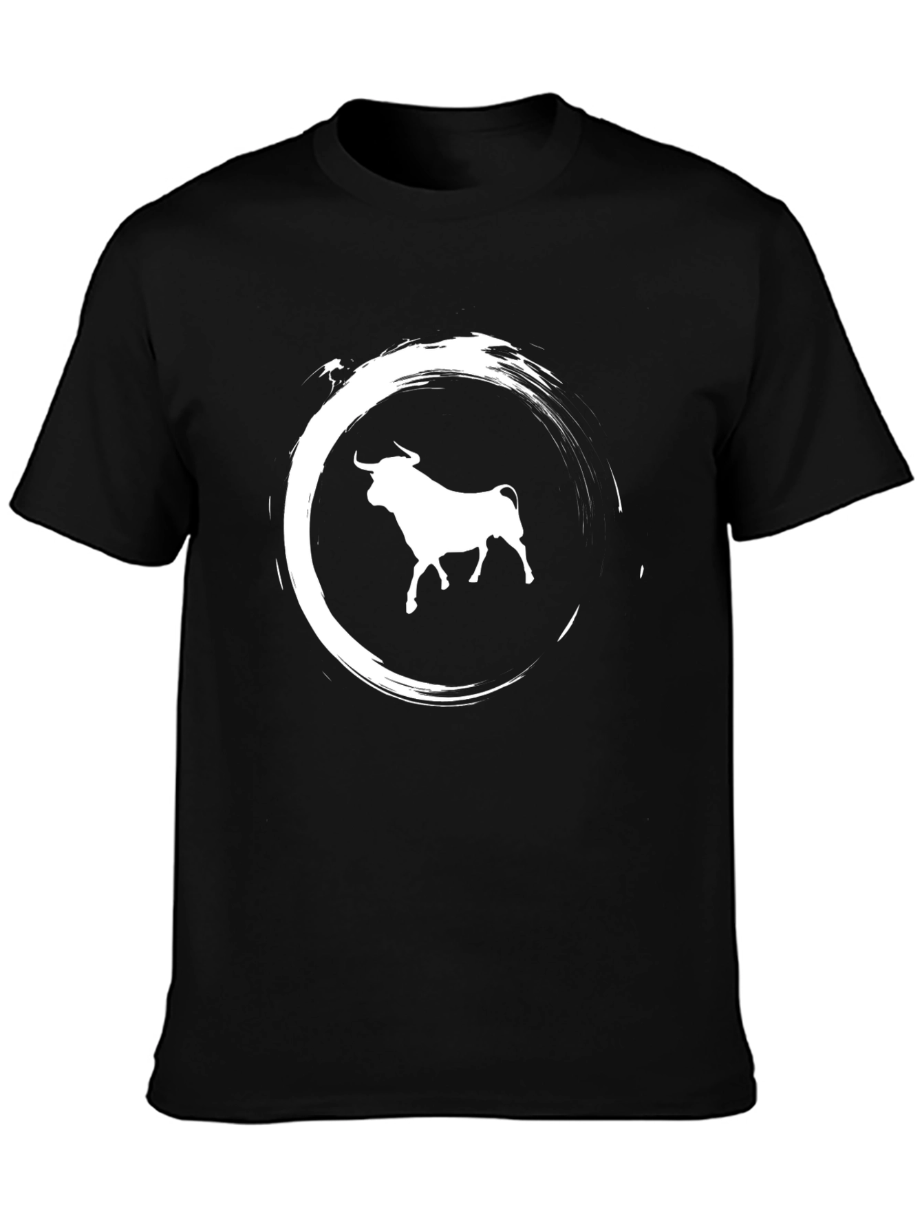 Bull Graphic Tee - Stylish Black T-Shirt
