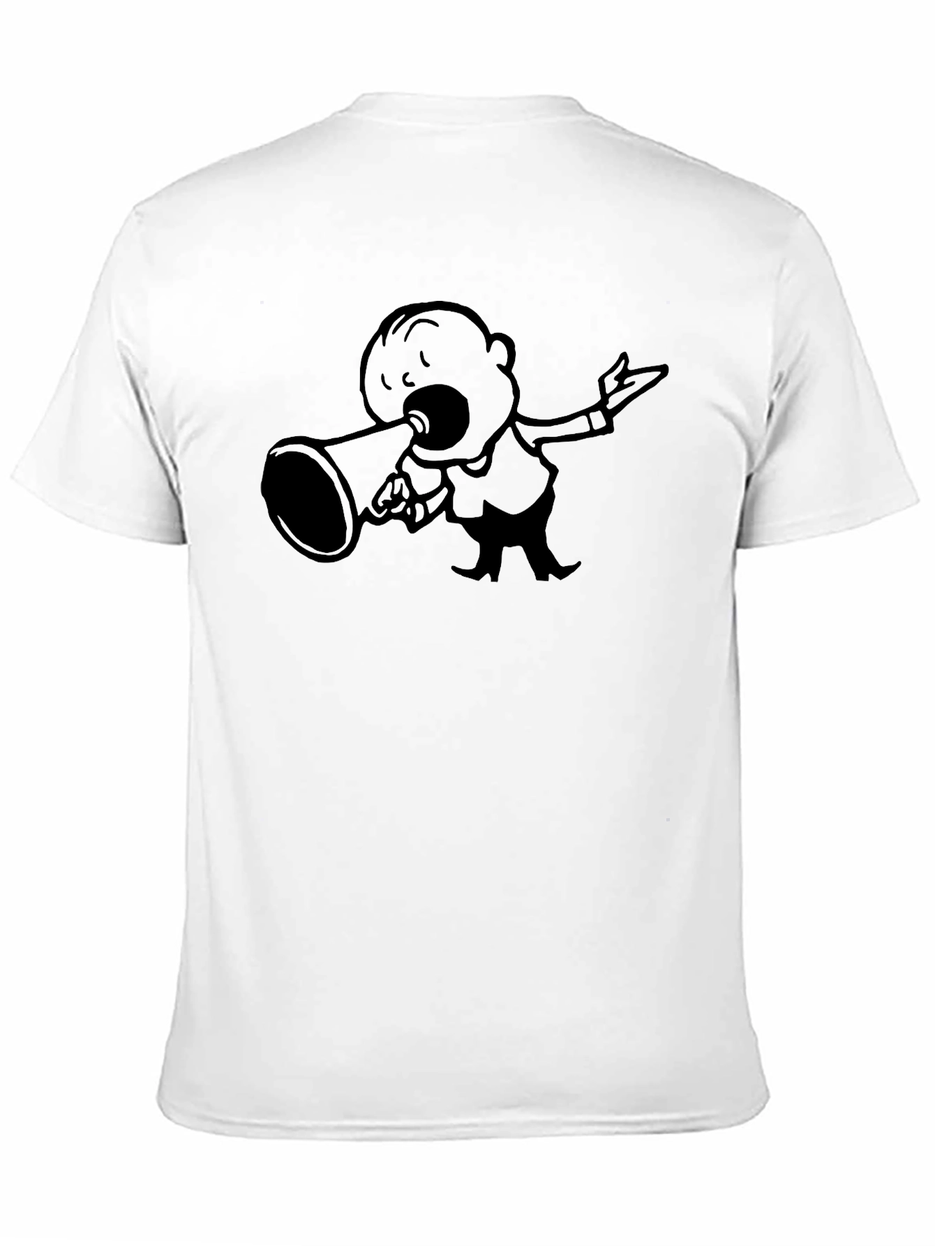 Cartoon Speaker Black T-Shirt