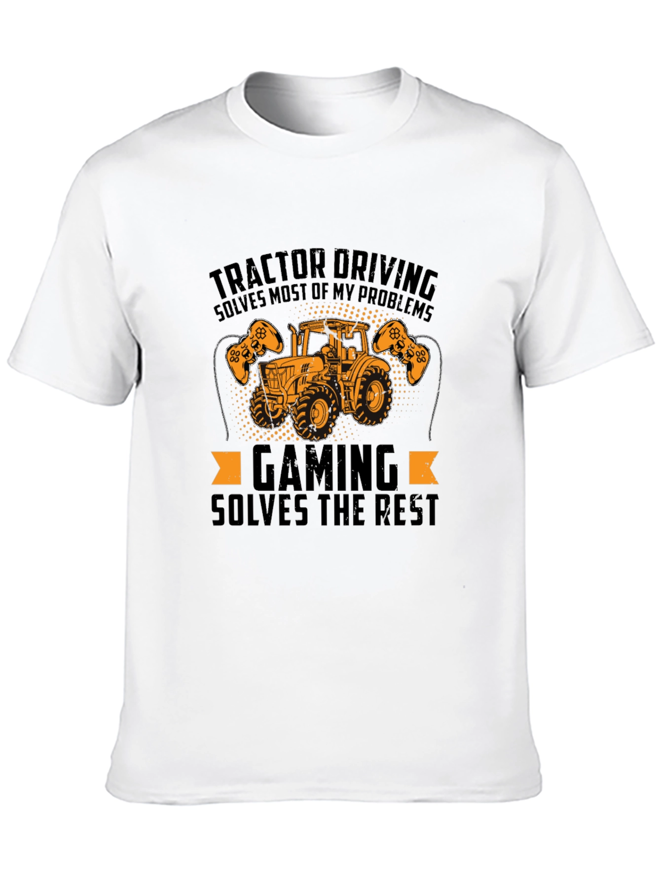 Tractor Driving & Gaming Mens T-Shirt