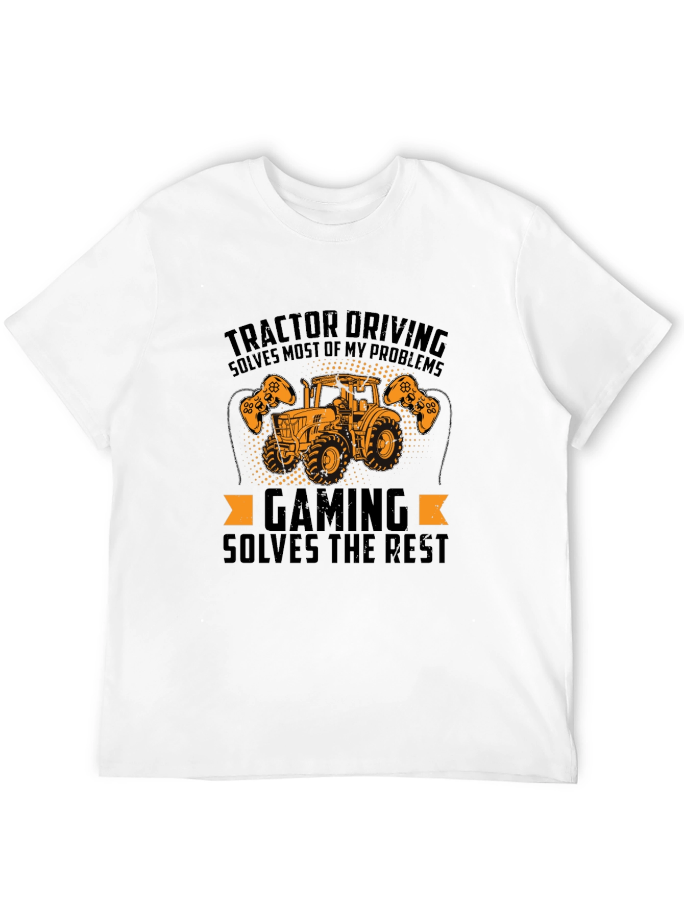 Tractor Driving & Gaming Mens T-Shirt