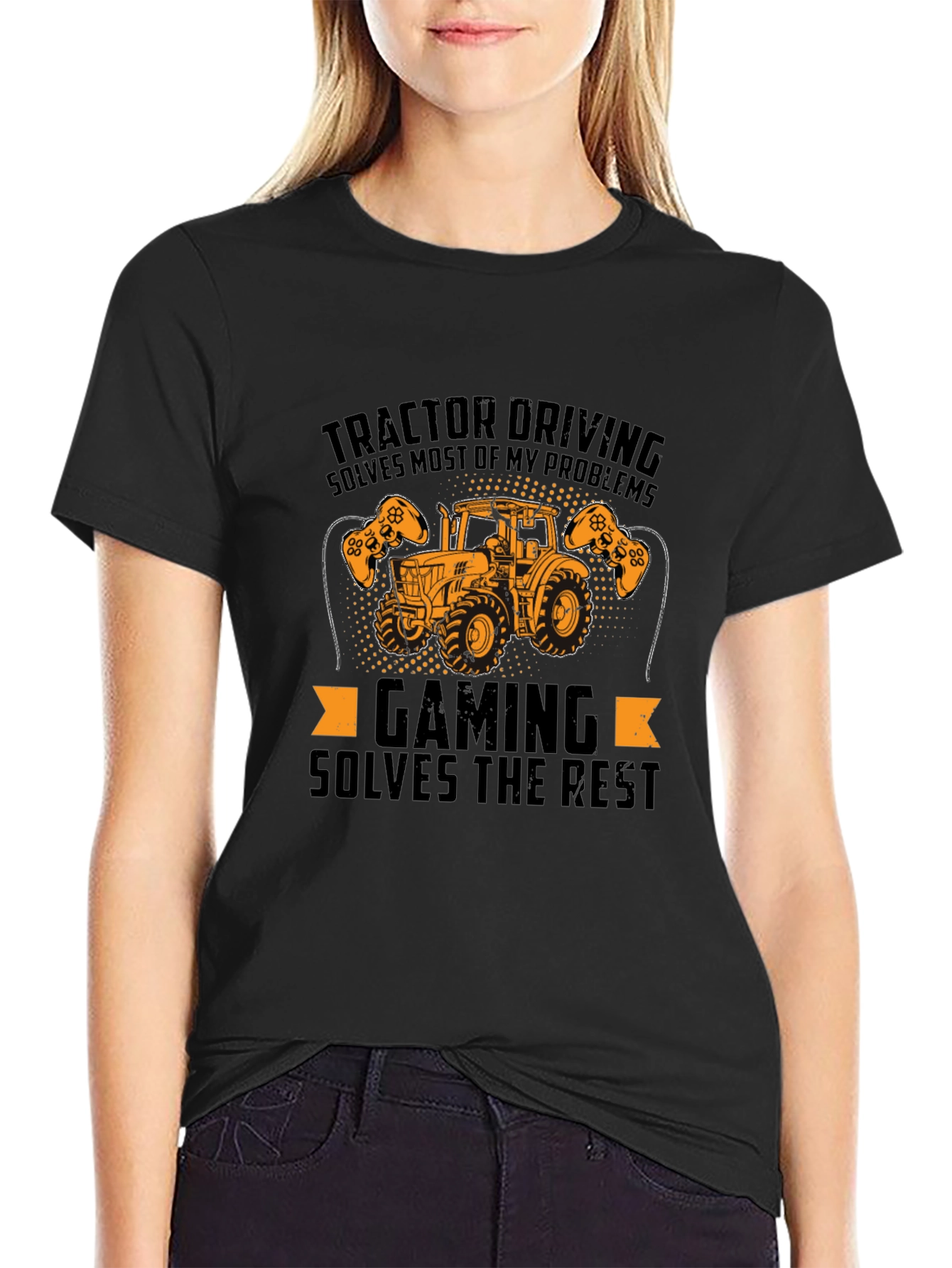 Tractor Driving & Gaming Mens T-Shirt