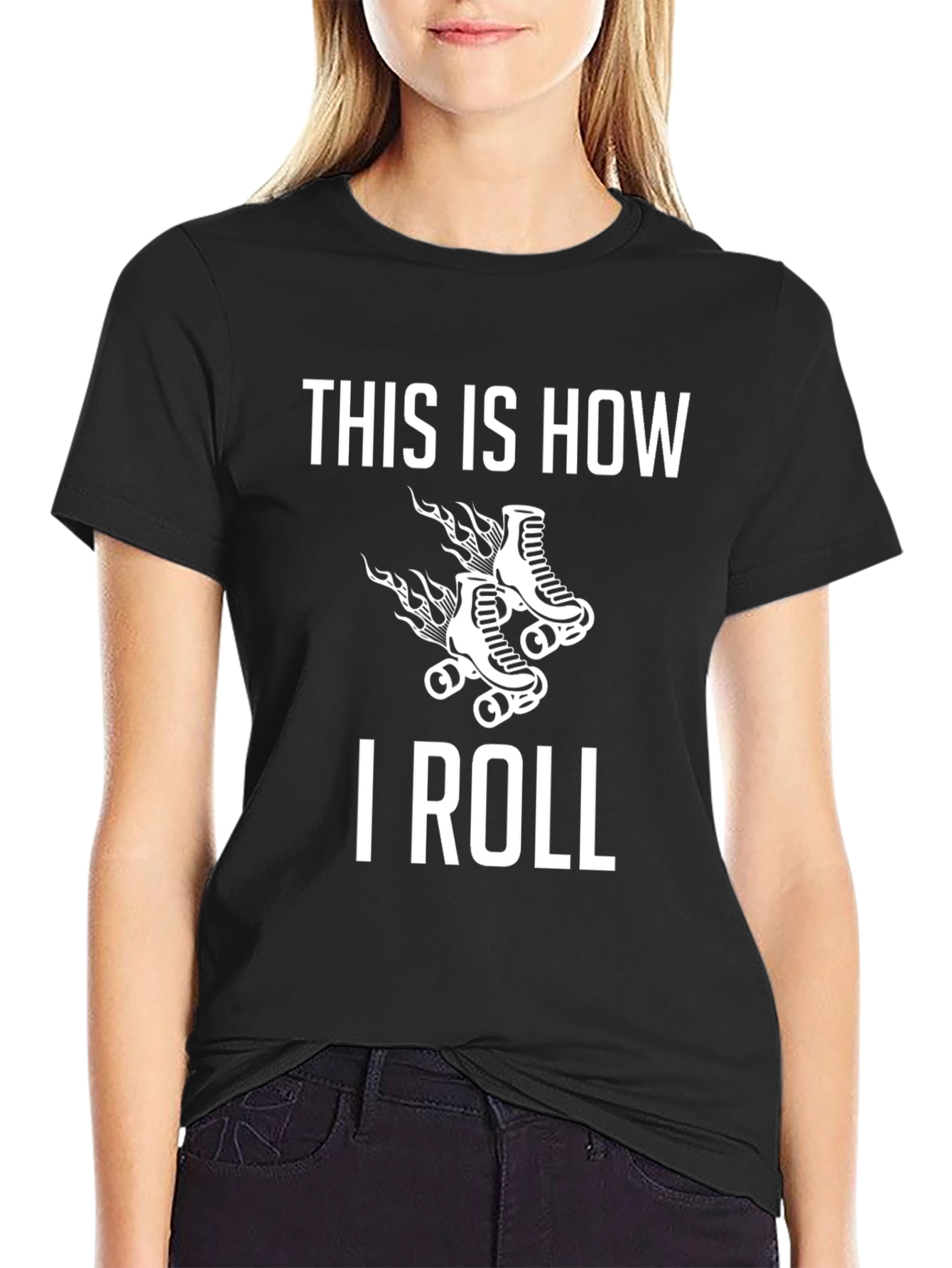 This Is How I Roll Roller Skate Graphic T-Shirt