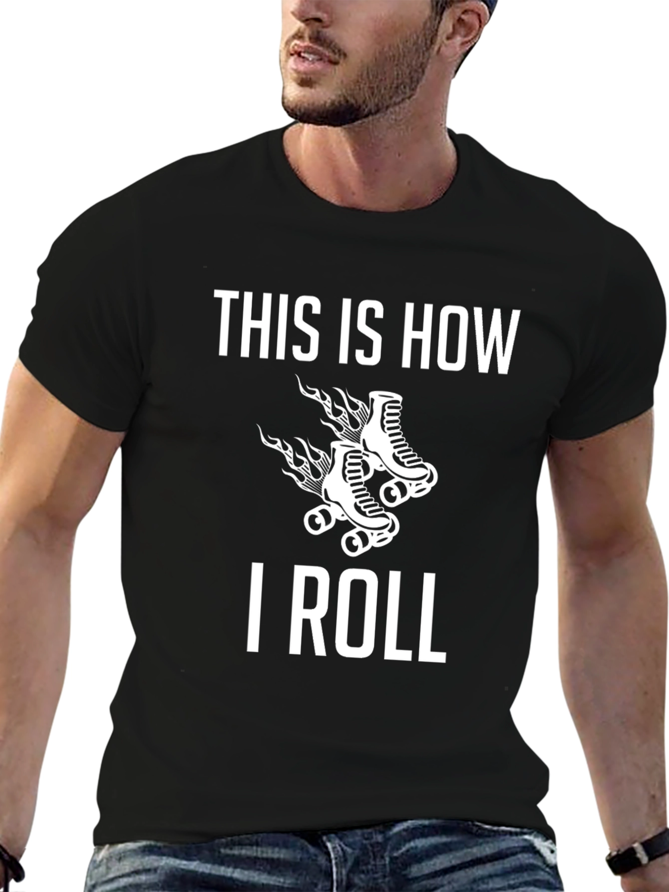 This Is How I Roll Roller Skate Graphic T-Shirt
