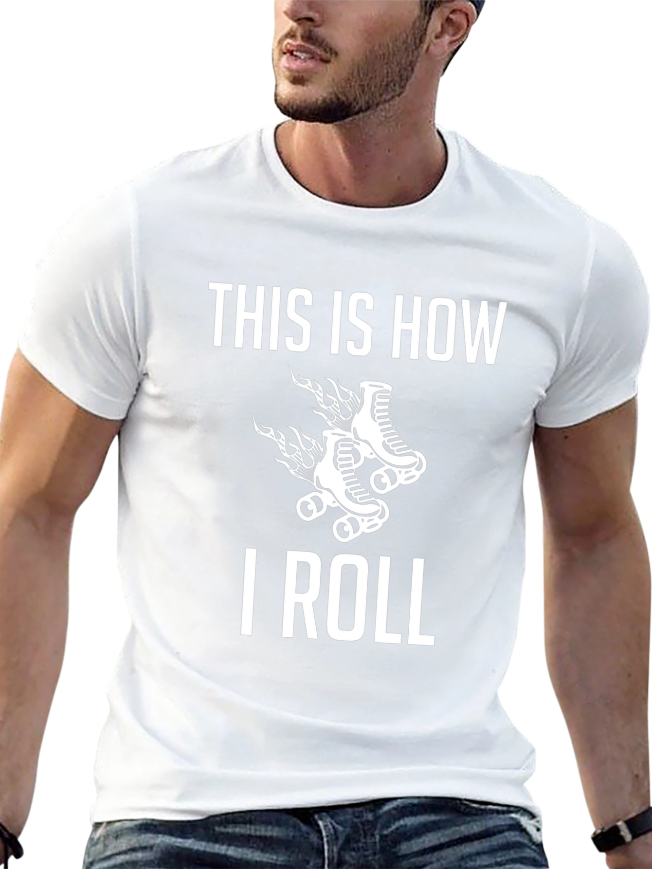 This Is How I Roll Roller Skate Graphic T-Shirt
