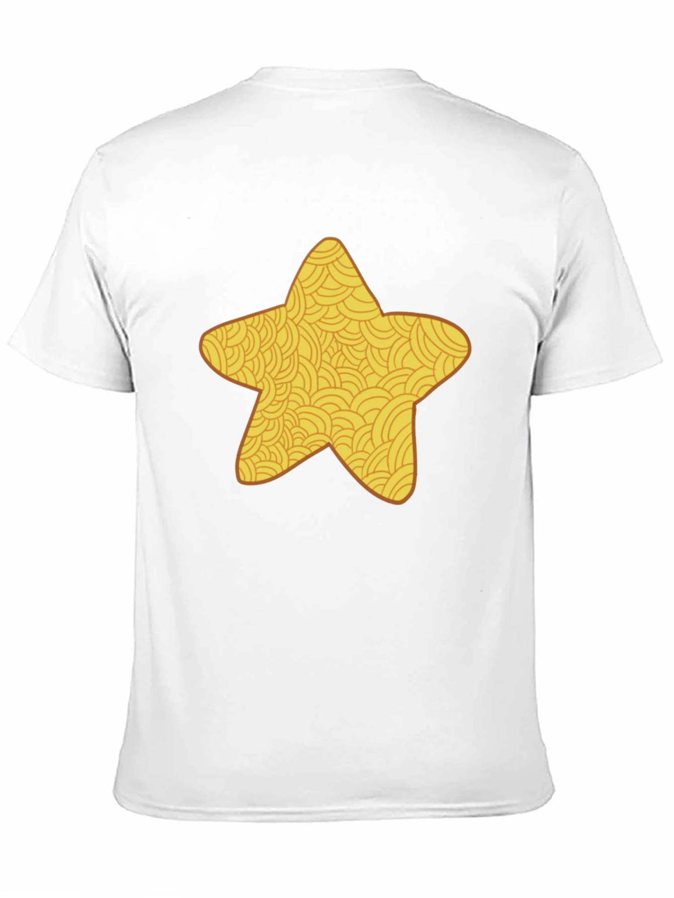 Star Pattern Black T-Shirt