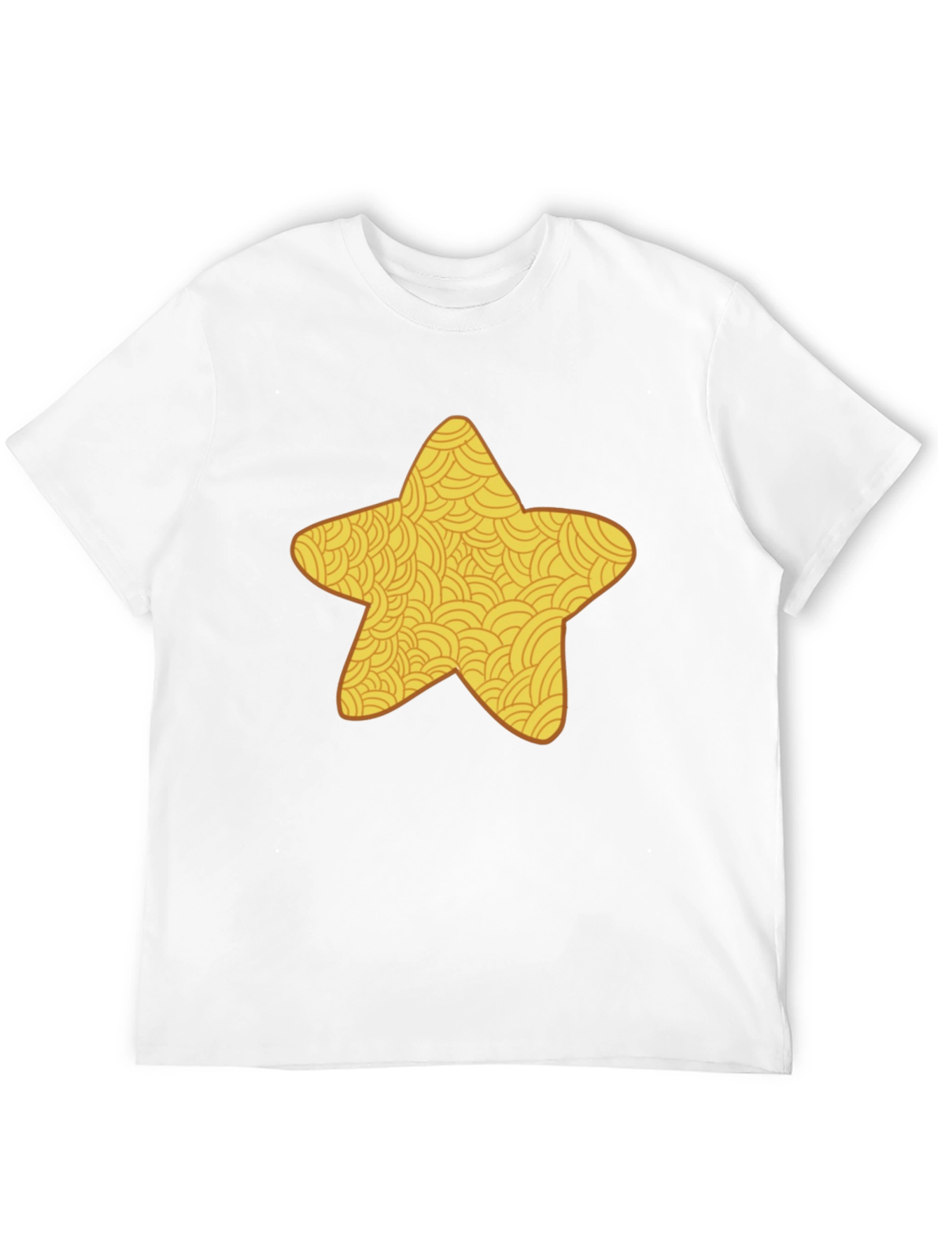 Star Pattern Black T-Shirt