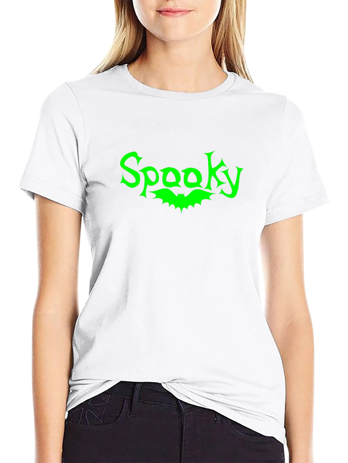 Spooky Bat Graphic Tee - Halloween Apparel