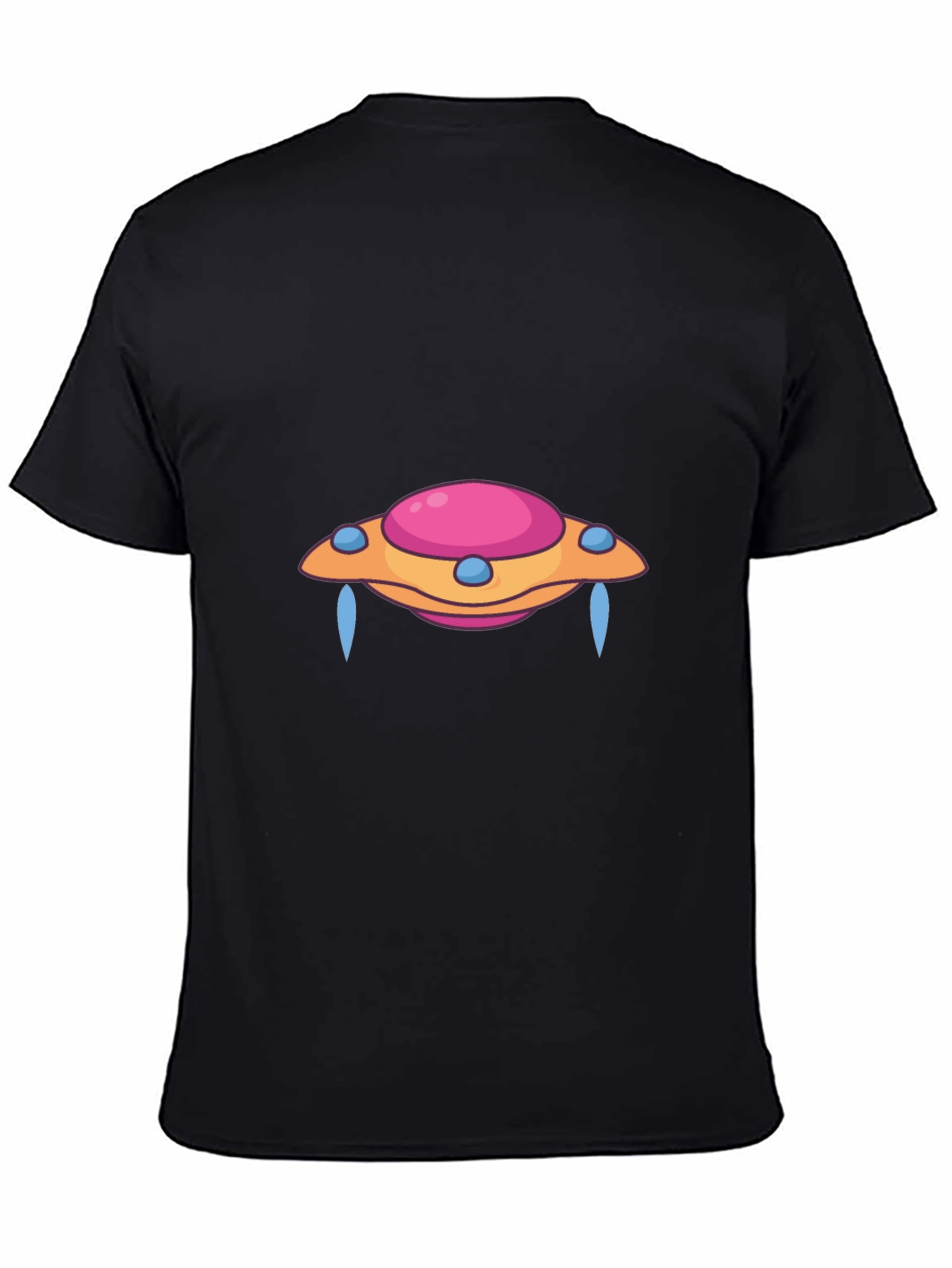 UFO Graphic Tee - Black Cotton Blend