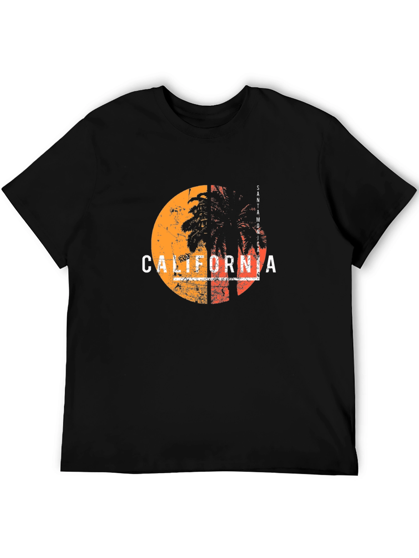 California Palm Graphic T-Shirt - Retro Style