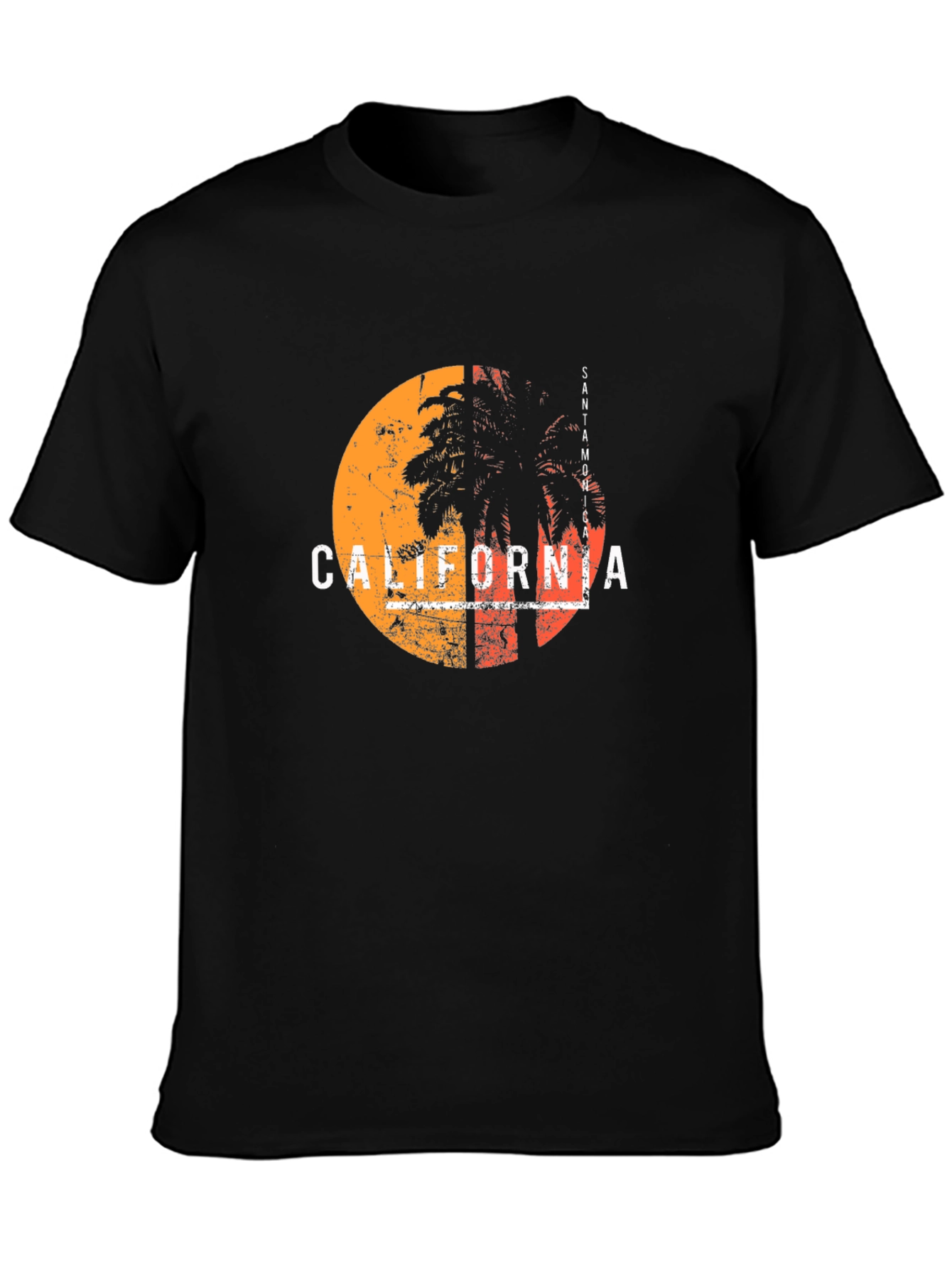 California Palm Graphic T-Shirt - Retro Style