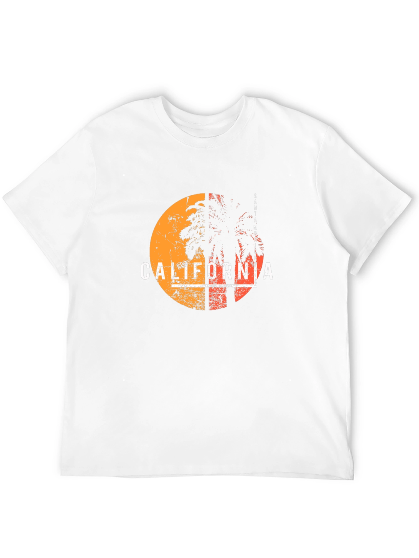 California Palm Graphic T-Shirt - Retro Style