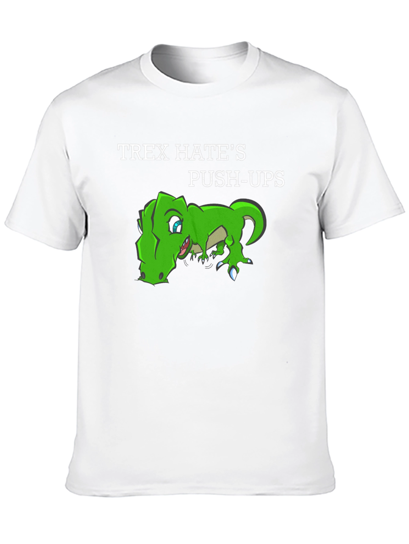 T-Rex Hates Push-Ups Graphic T-Shirt