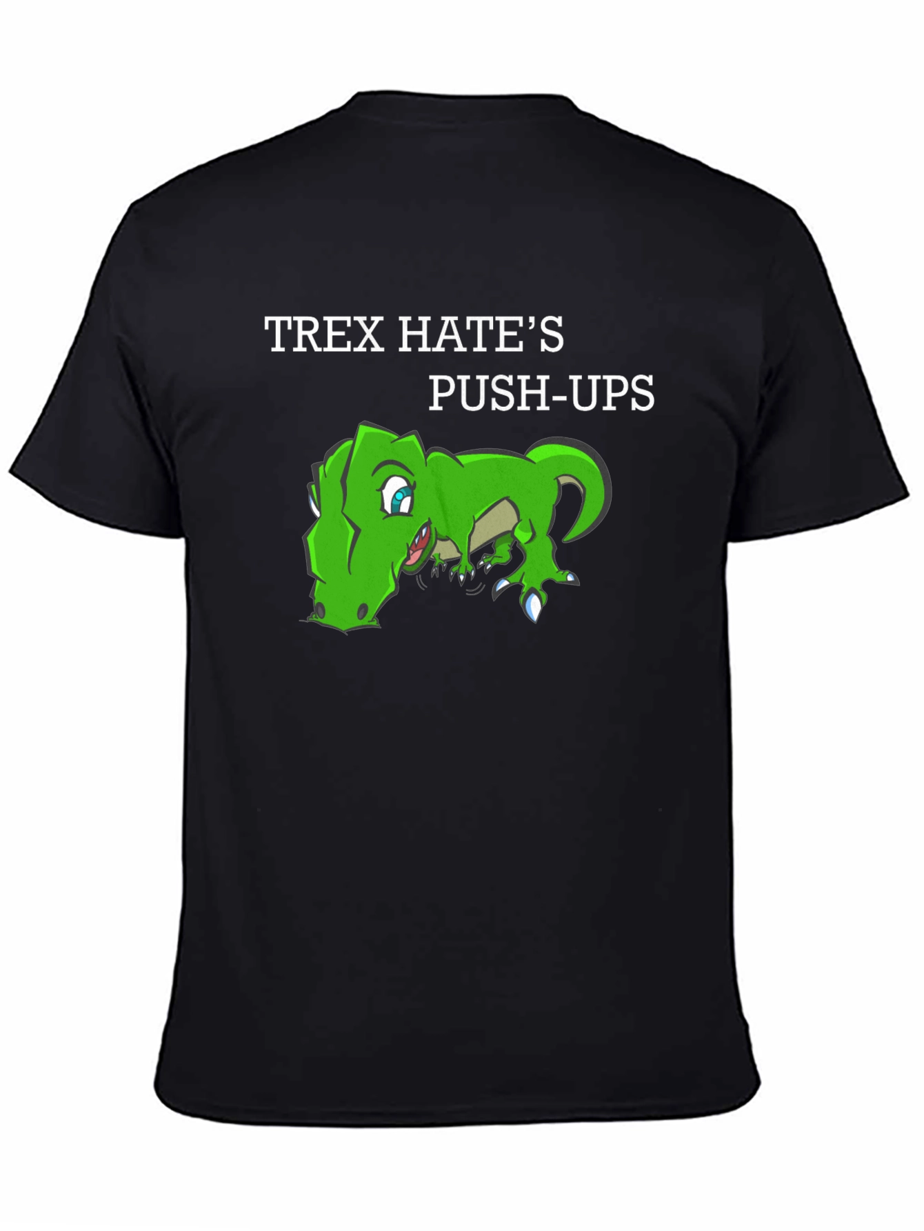 T-Rex Hates Push-Ups Graphic T-Shirt