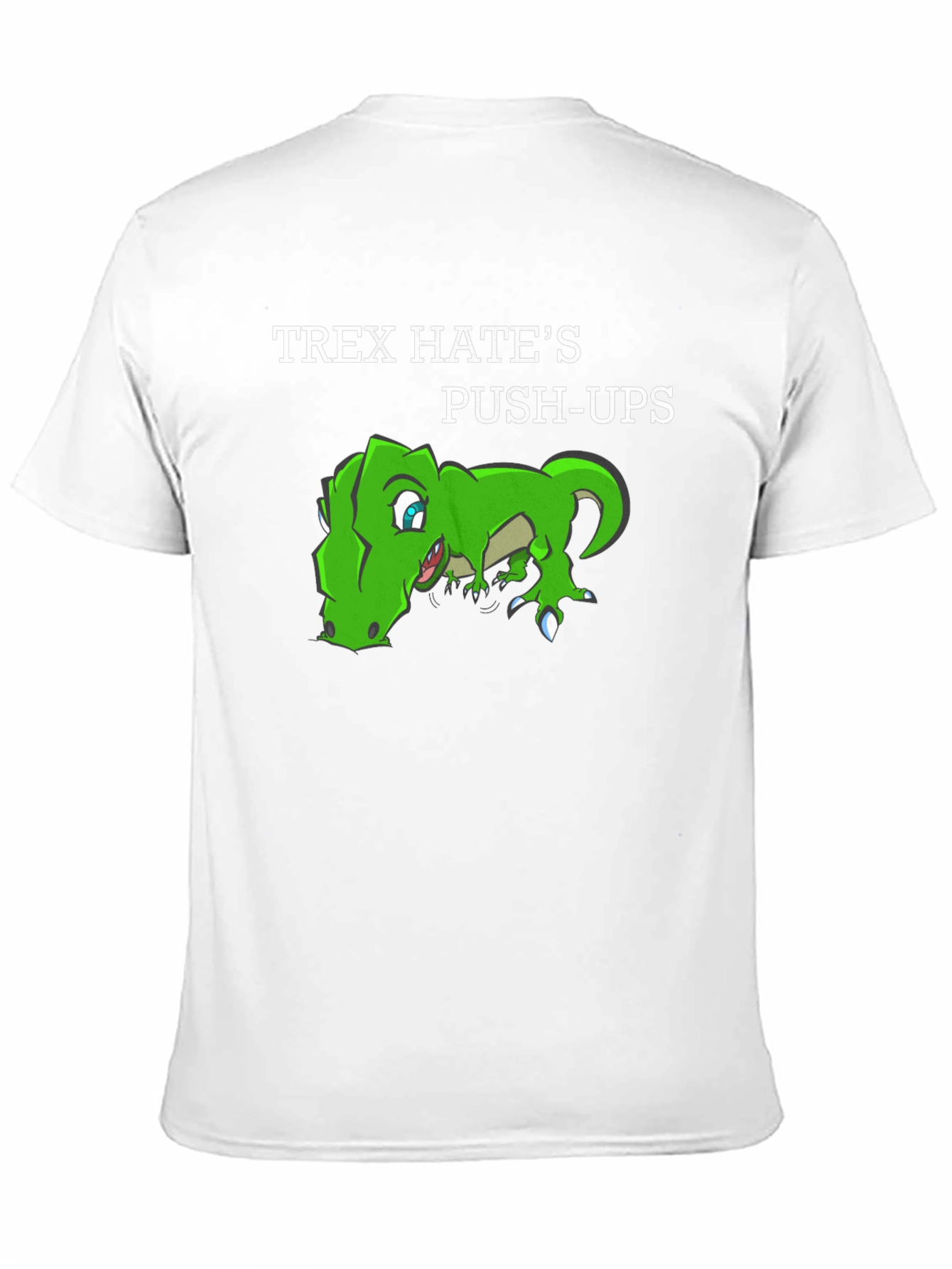 T-Rex Hates Push-Ups Graphic T-Shirt