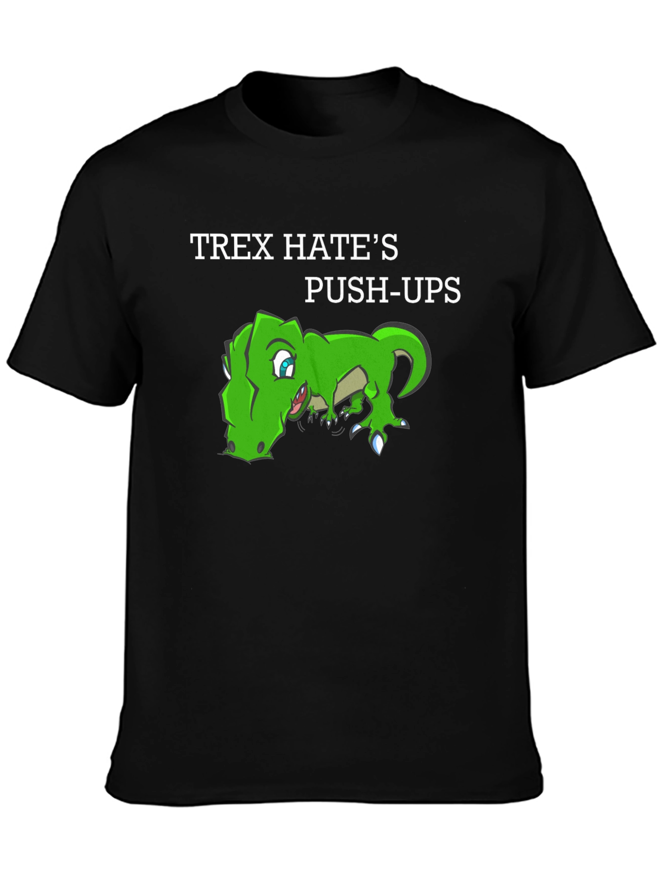 T-Rex Hates Push-Ups Graphic T-Shirt