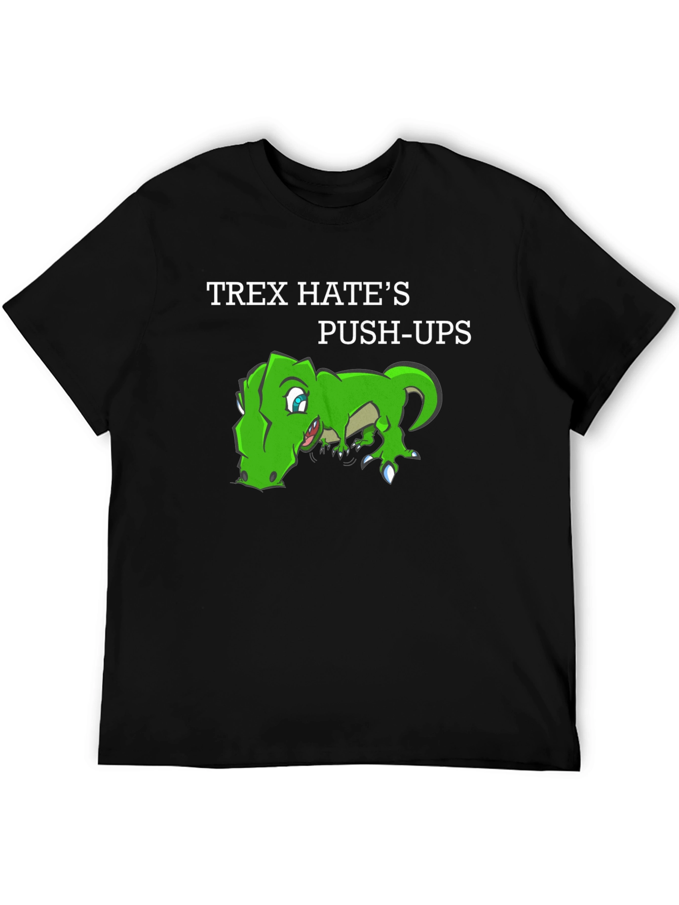 T-Rex Hates Push-Ups Graphic T-Shirt