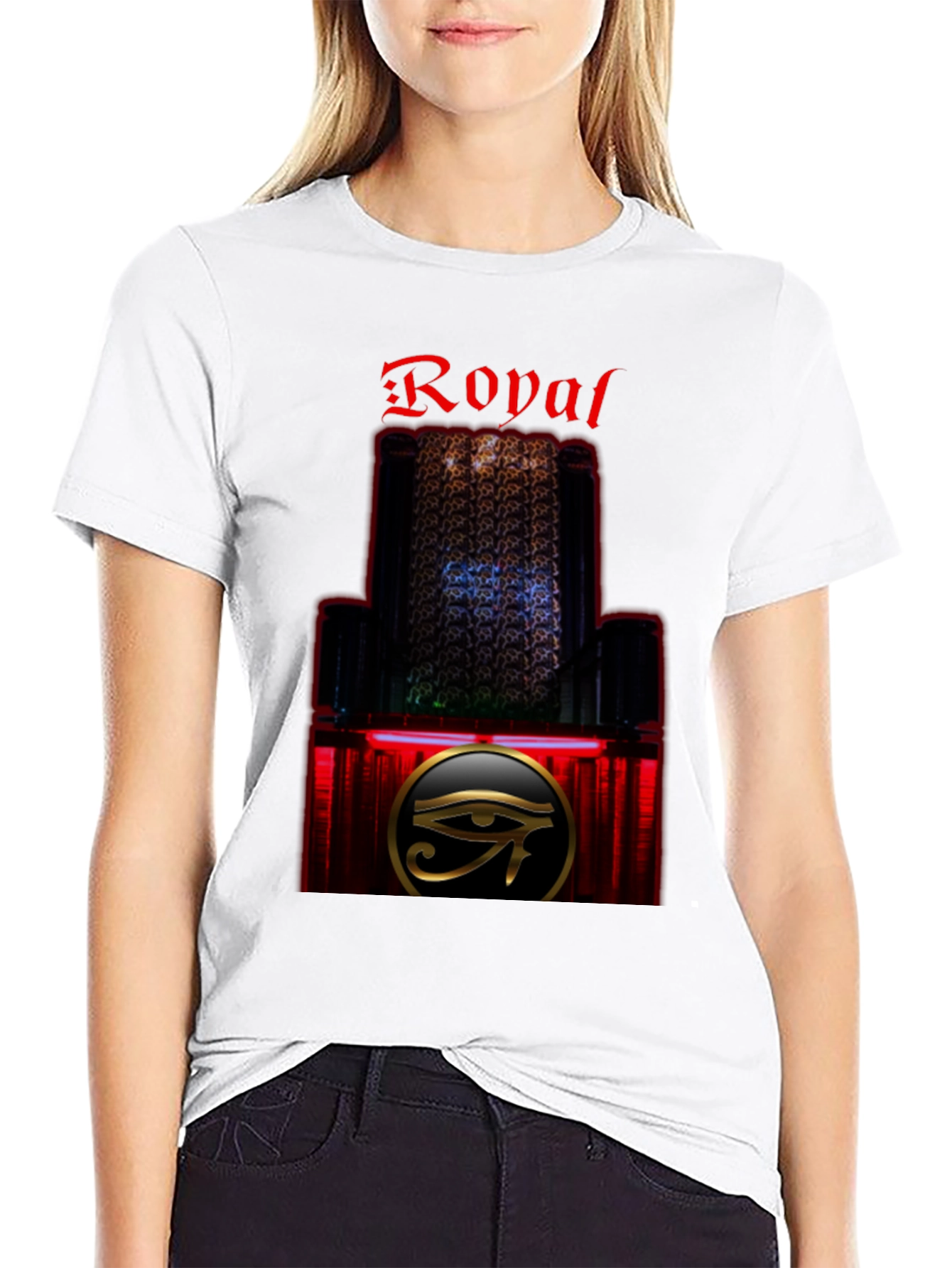 Royal Eye Graphic T-Shirt - Stylish Black Tee