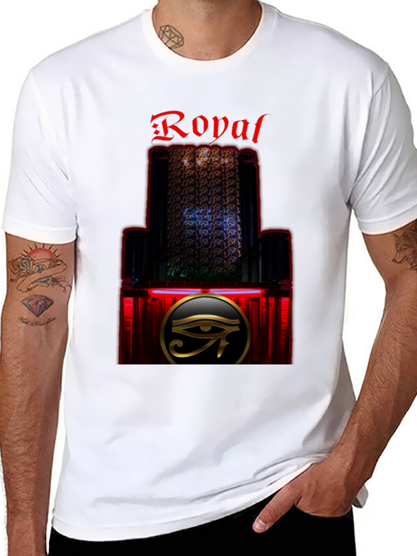 Royal Eye Graphic T-Shirt - Stylish Black Tee