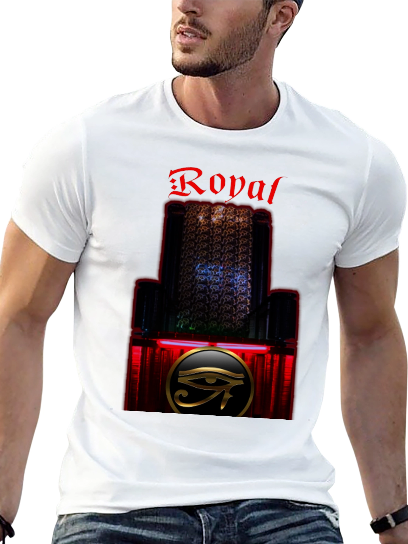Royal Eye Graphic T-Shirt - Stylish Black Tee